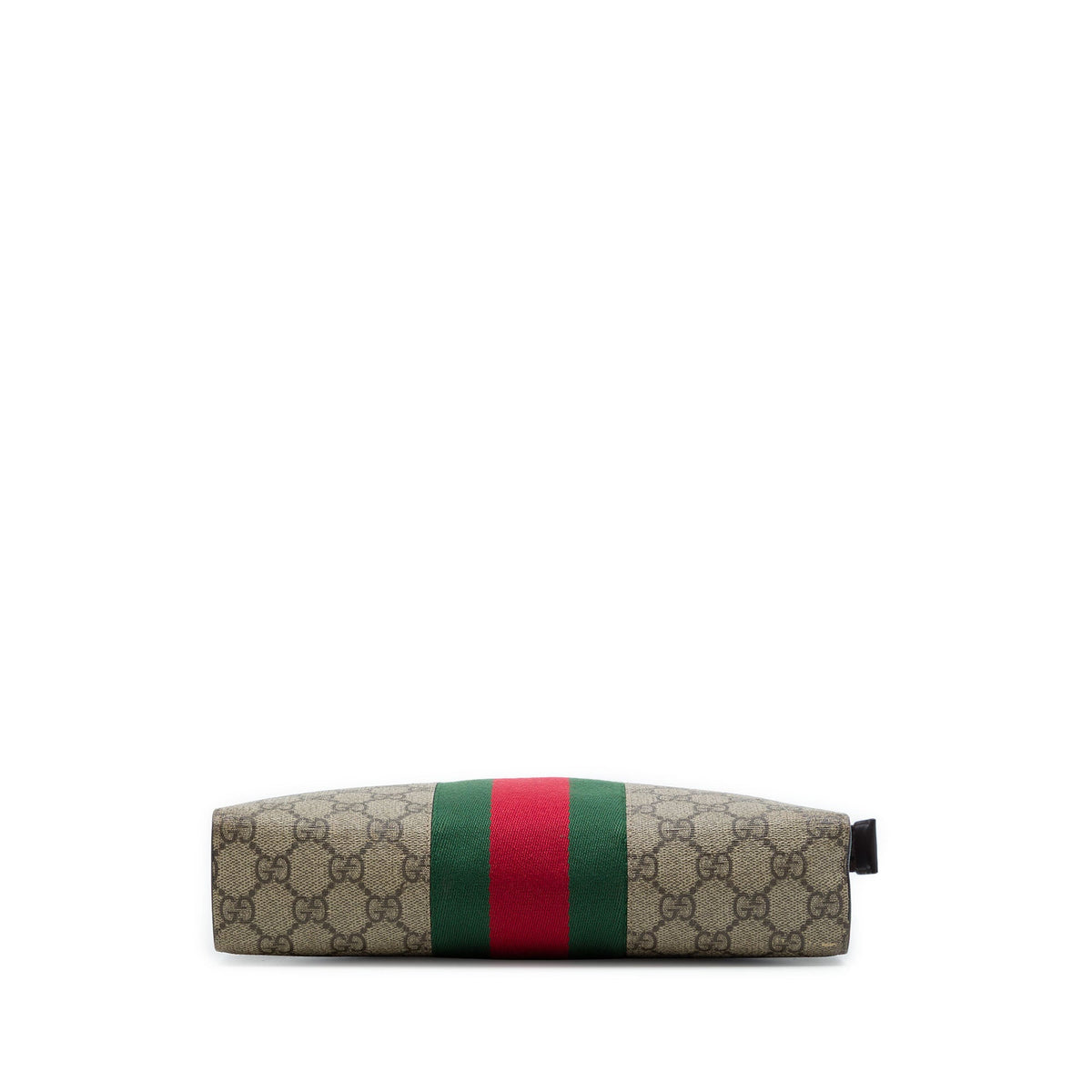 Gucci GG Supreme Web Clutch — Beige