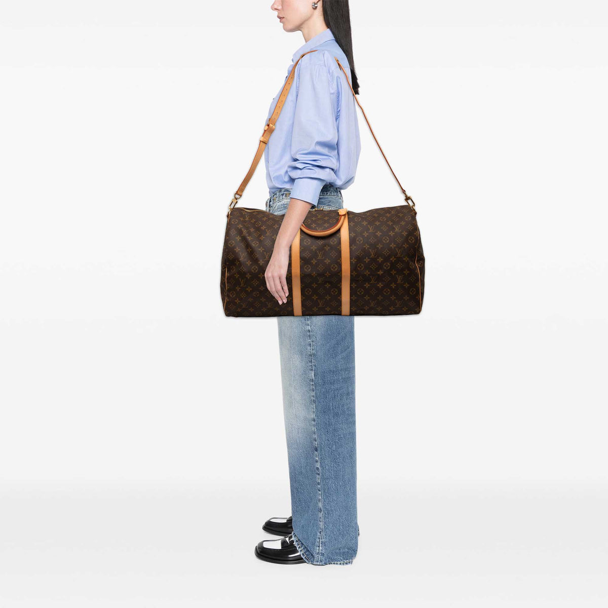Louis Vuitton Monogram Keepall Bandouliere 60