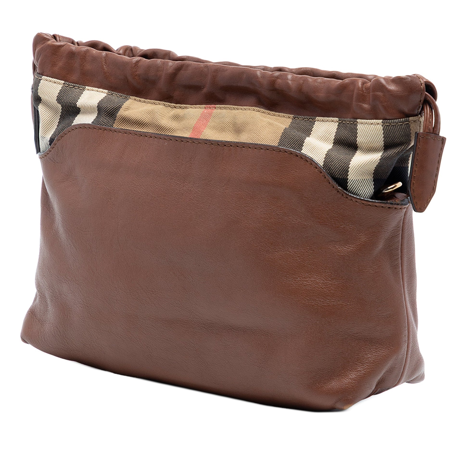 Burberry House Check Canvas and Calfskin Little Crush Crossbody