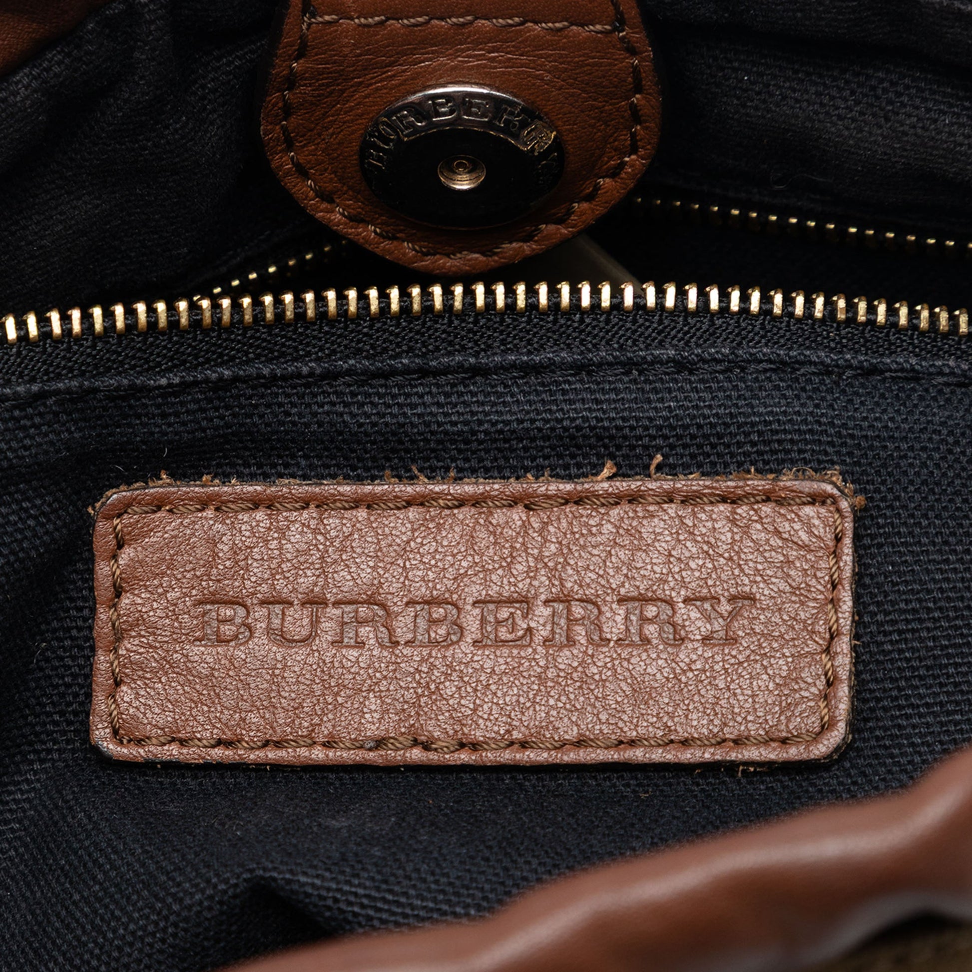 Burberry House Check Canvas and Calfskin Little Crush Crossbody