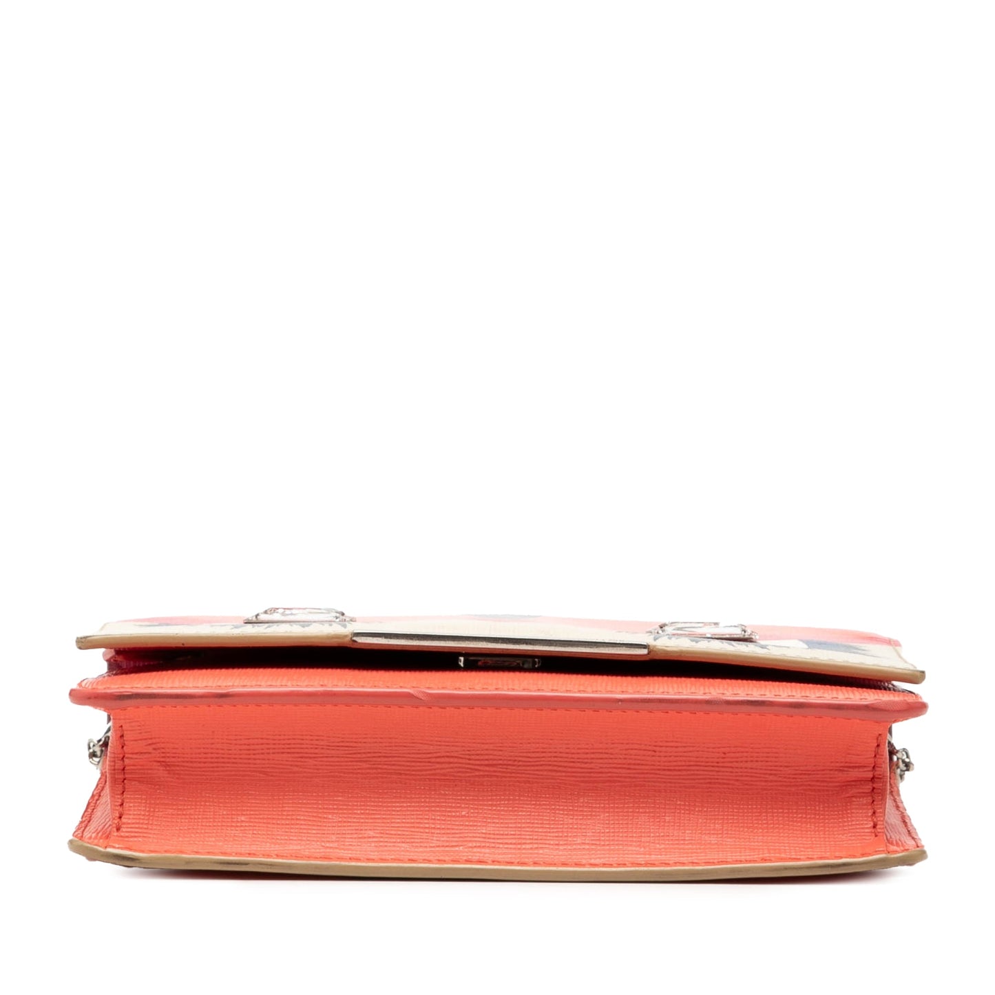 Fendi Vitello Elite Crystal Eye Monster Continental Wallet on Chain