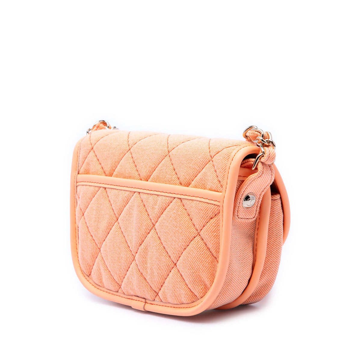 Chanel Mini CC Quilted Denim Messenger Flap