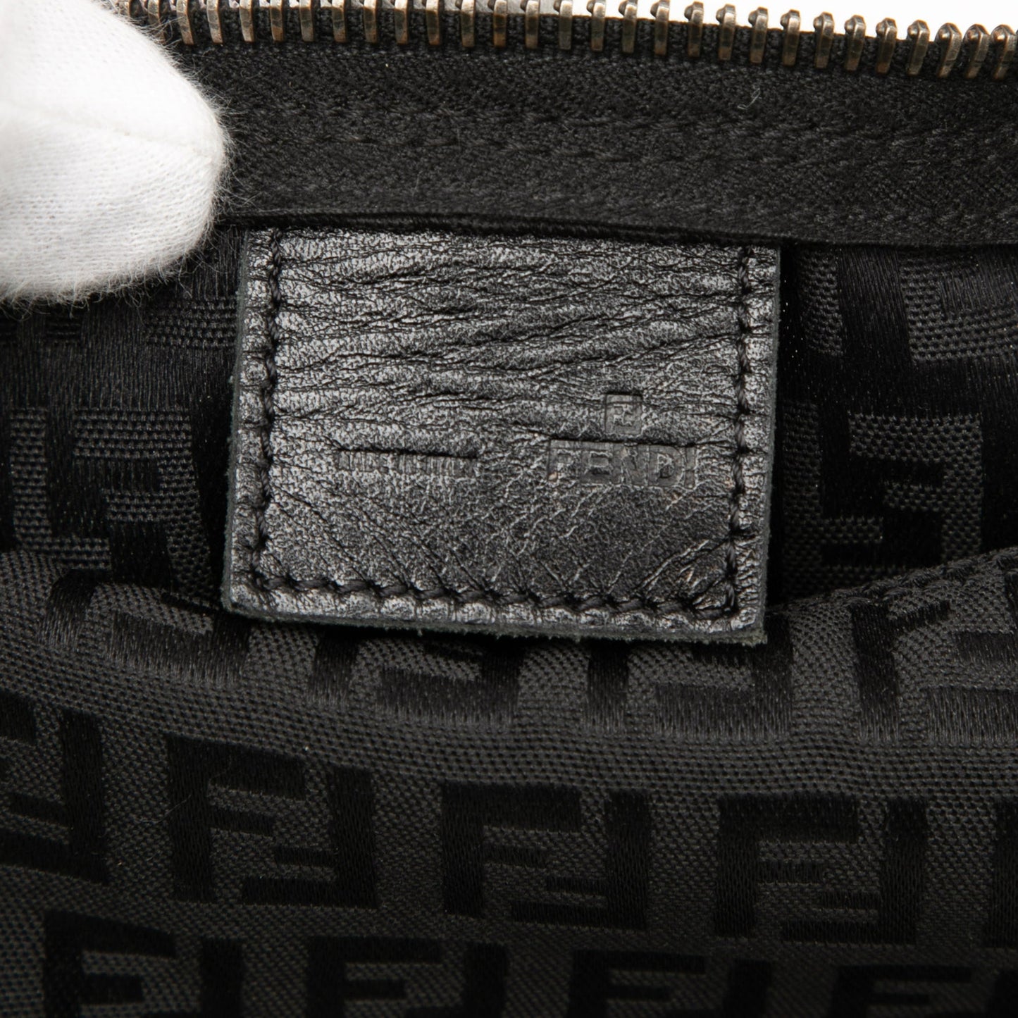 Fendi Zucchino Canvas Handbag