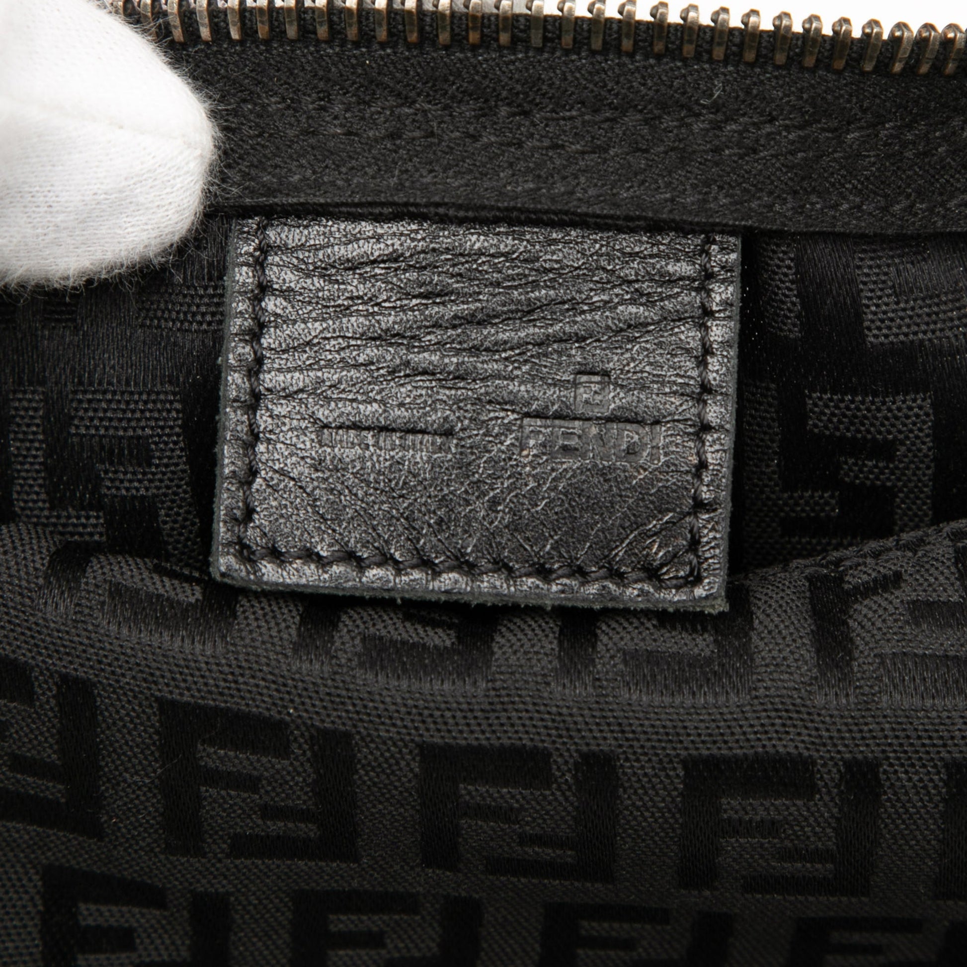 Fendi Zucchino Canvas Handbag