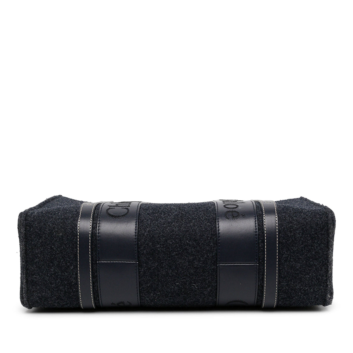 Chloé Medium Felt Woody Tote — Blue