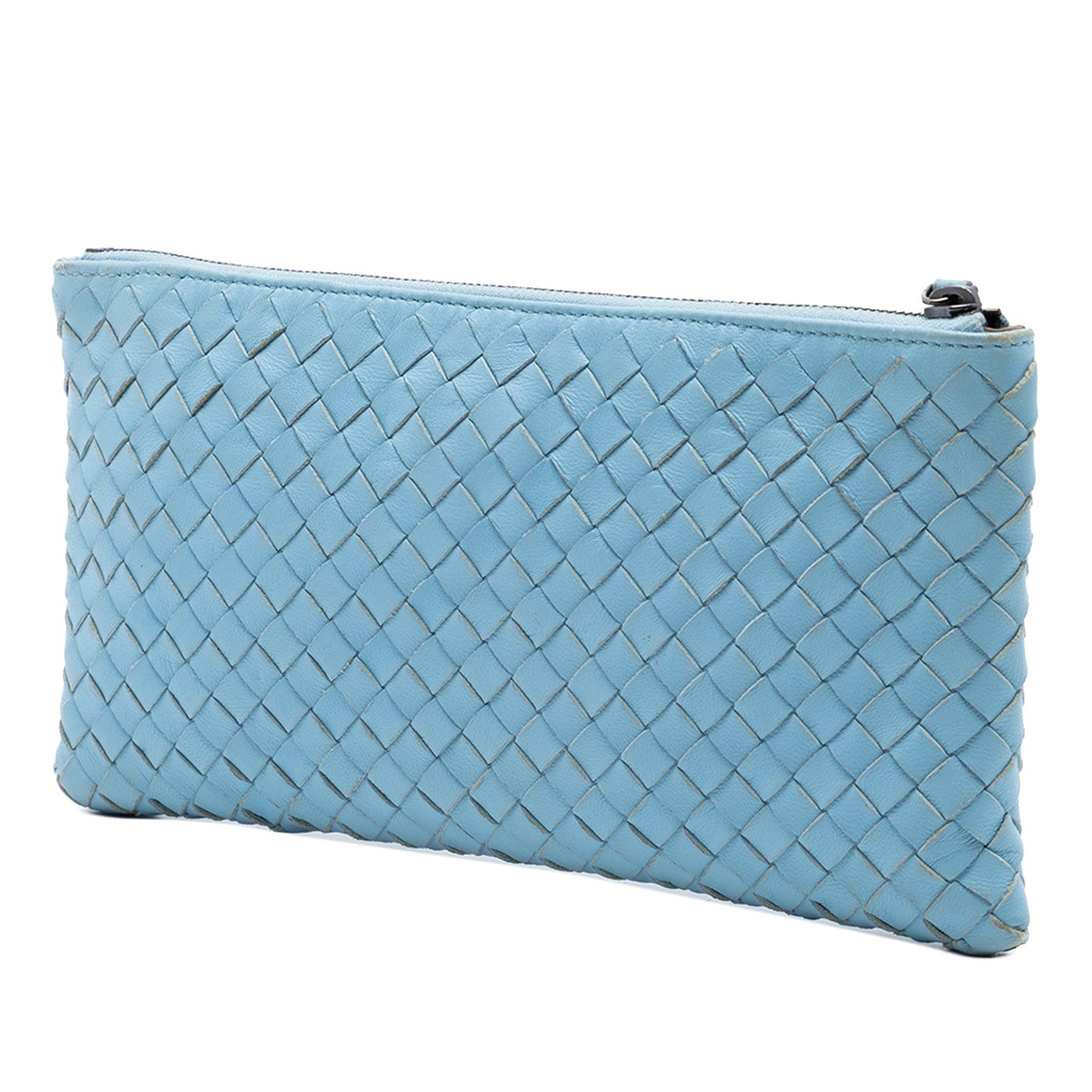 Bottega Veneta Small Nappa Intrecciato Zip Pouch