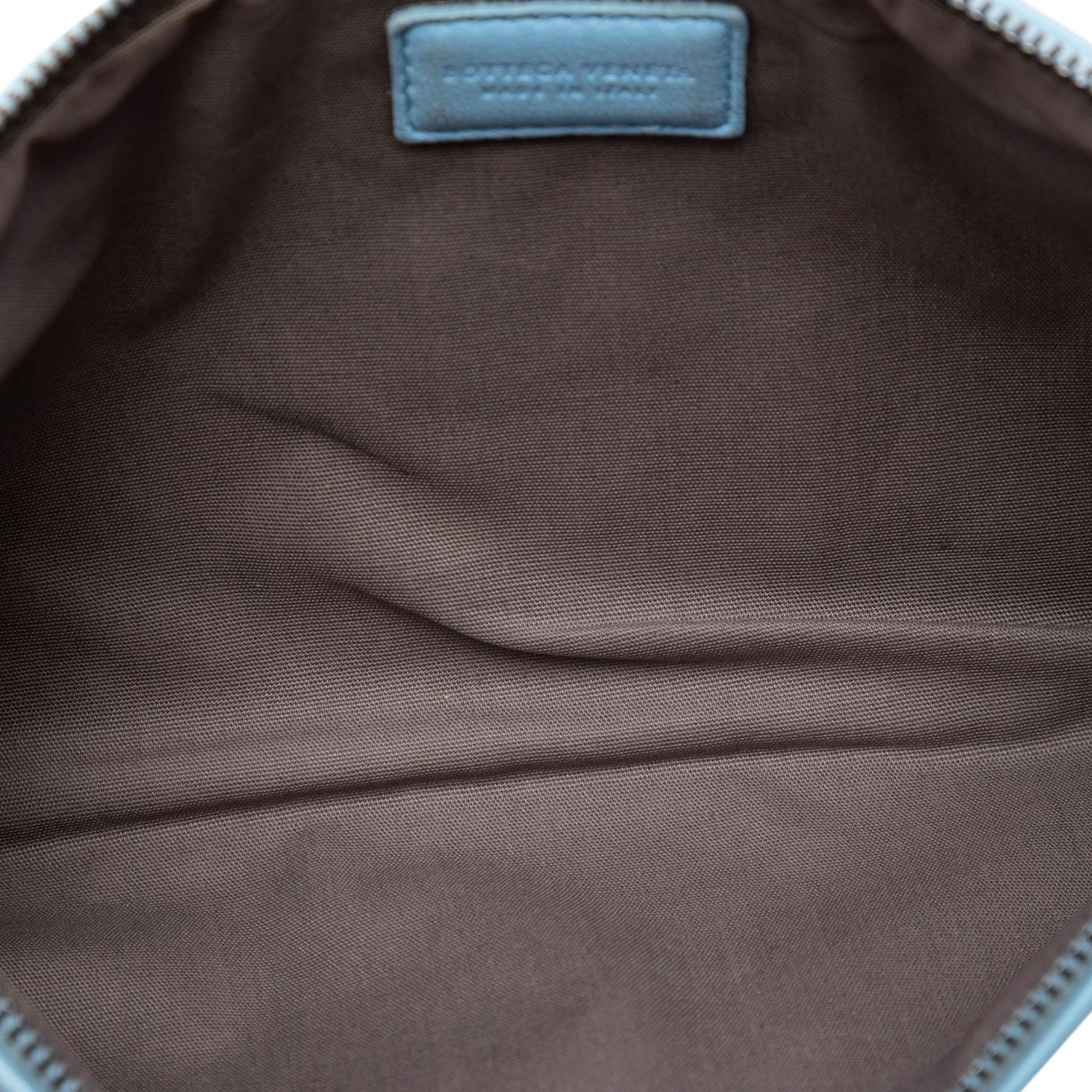 Bottega Veneta Small Nappa Intrecciato Zip Pouch