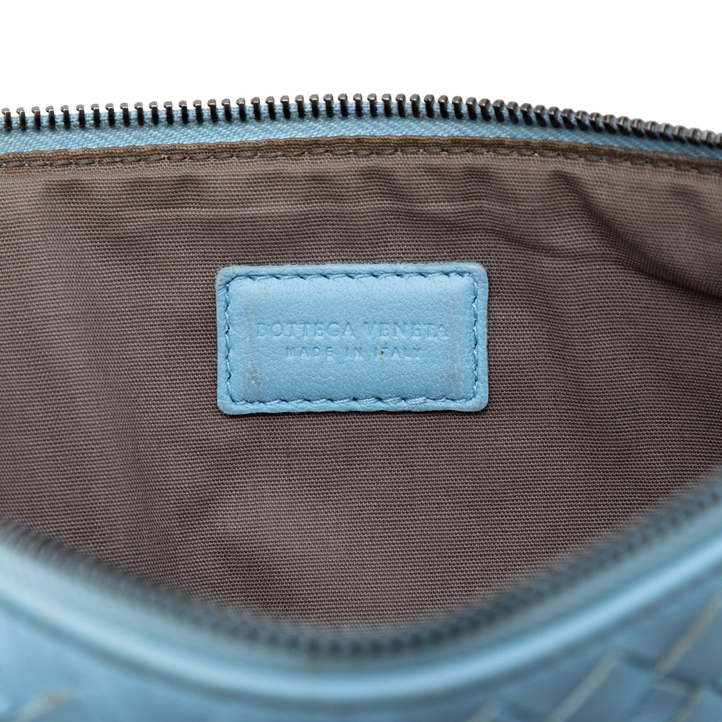 Bottega Veneta Small Nappa Intrecciato Zip Pouch