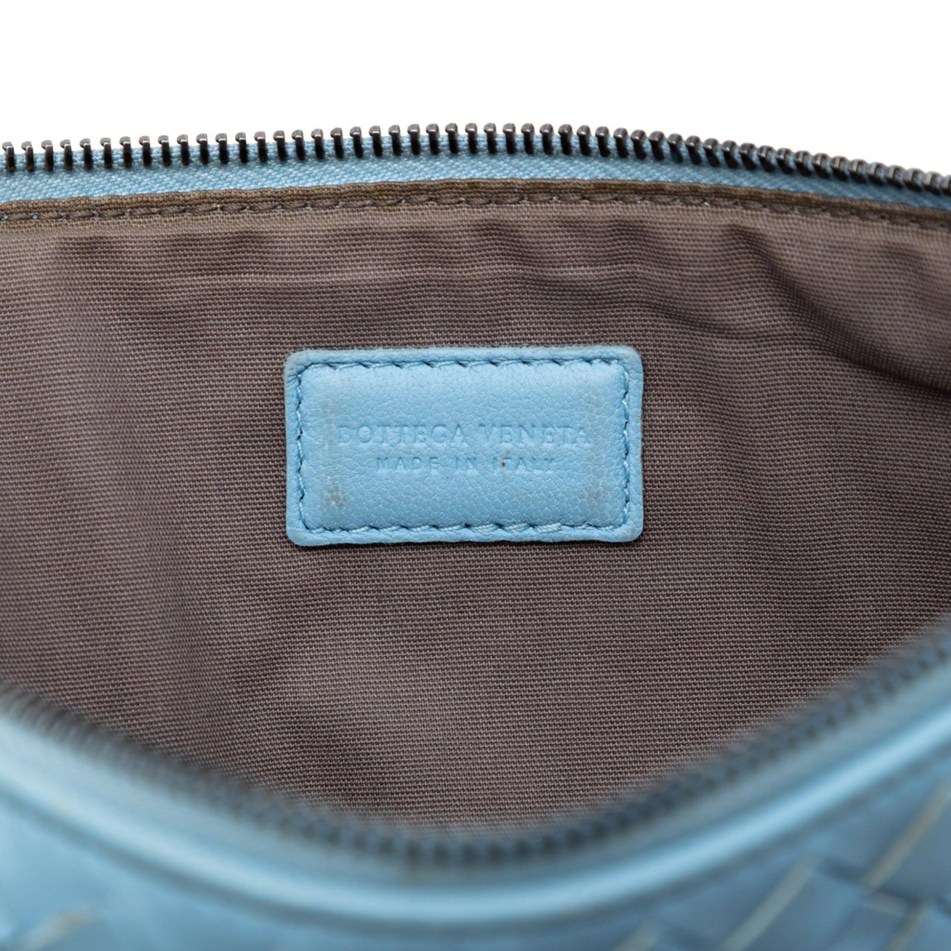 Bottega Veneta Small Nappa Intrecciato Zip Pouch
