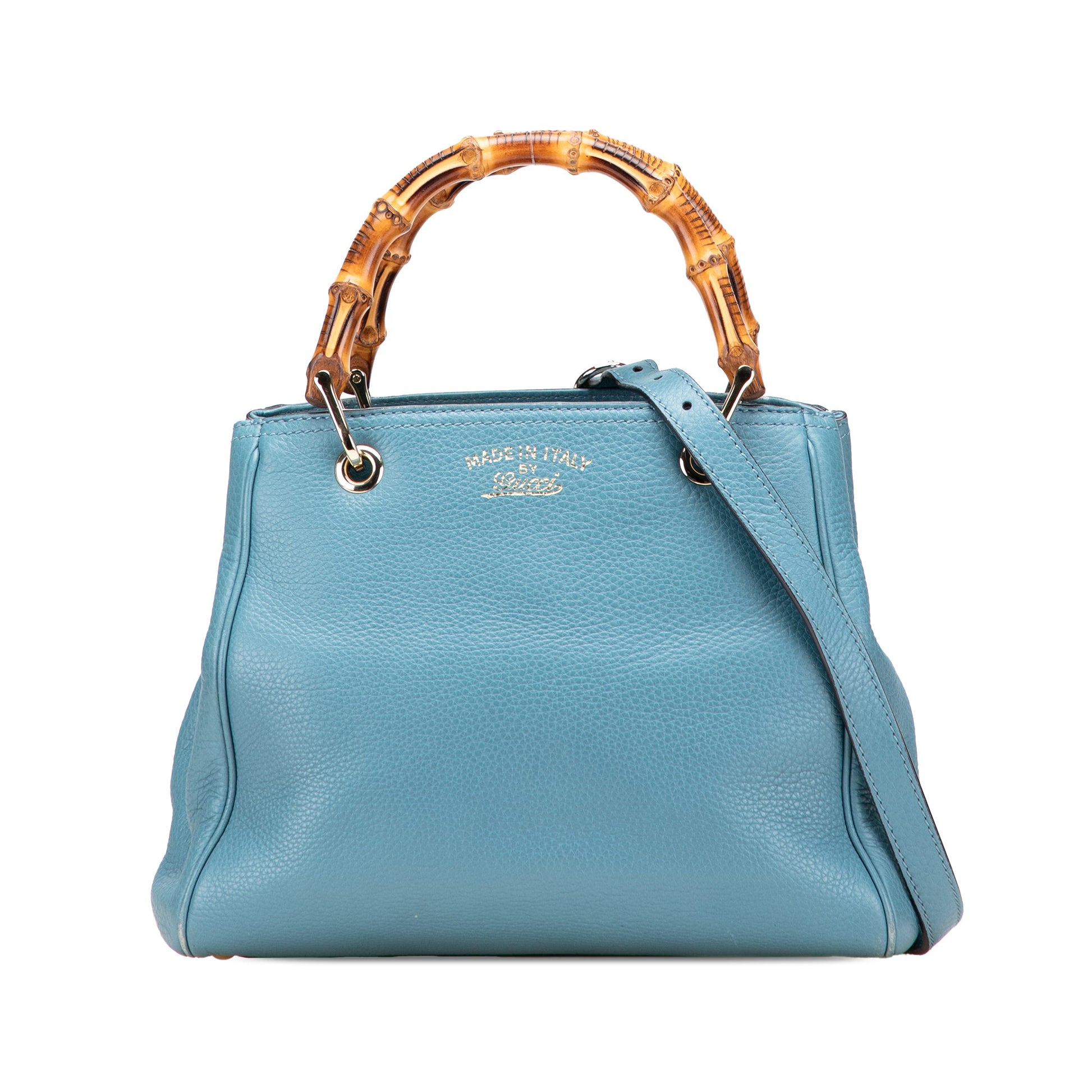 Gucci Small Calfskin Bamboo Shopper Satchel