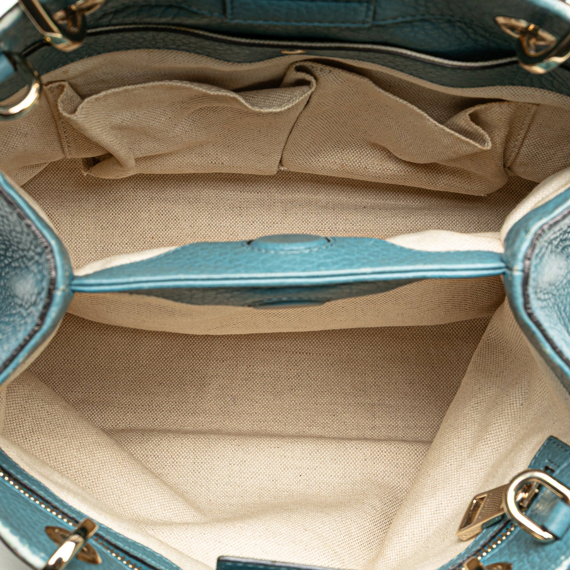 Gucci Small Calfskin Bamboo Shopper Satchel