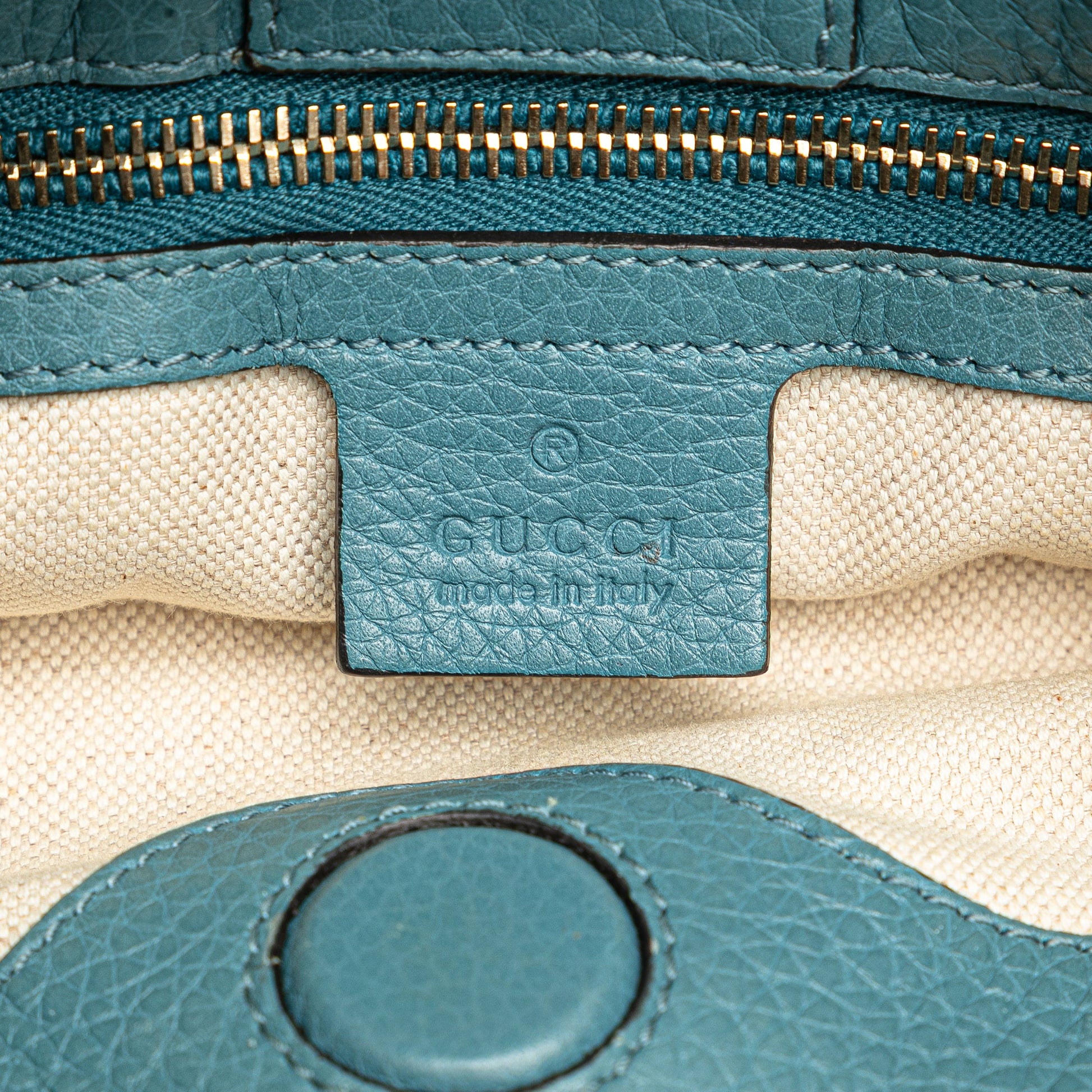 Gucci Small Calfskin Bamboo Shopper Satchel