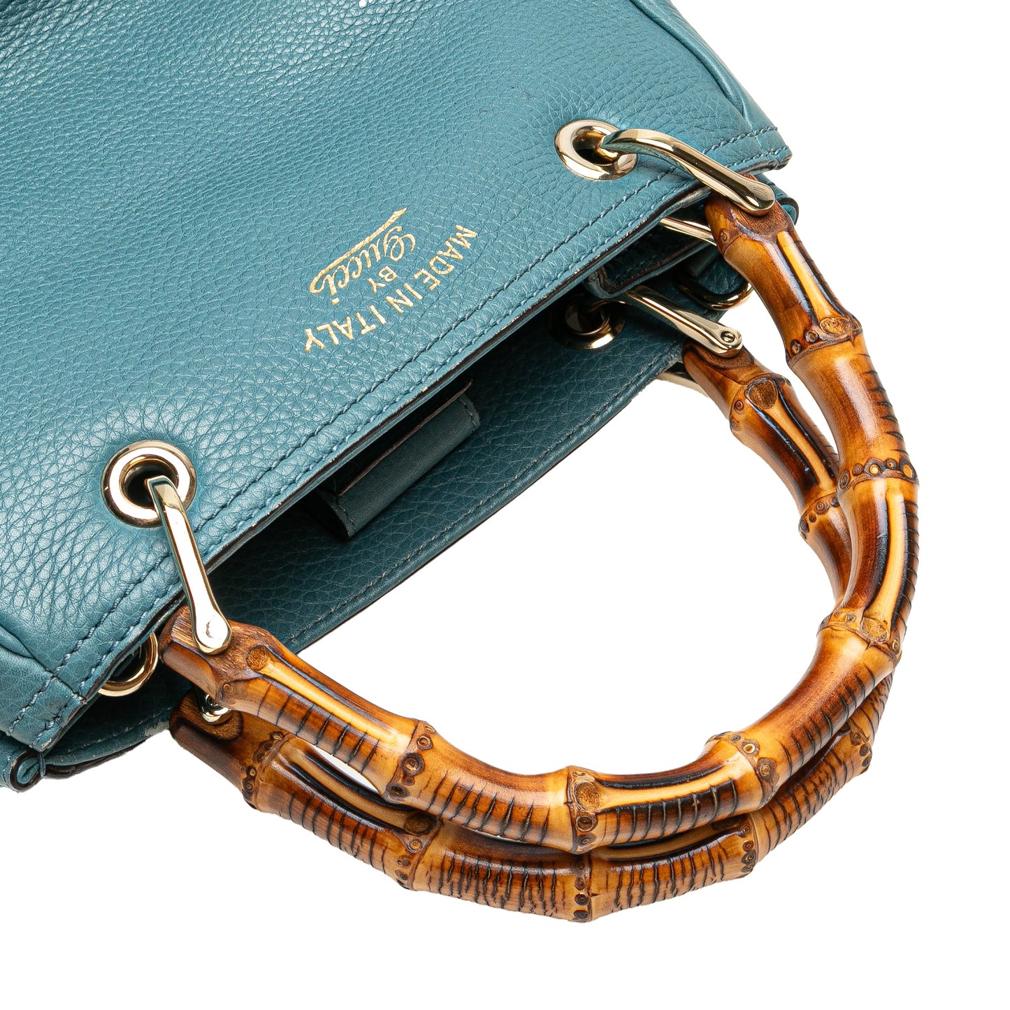 Gucci Small Calfskin Bamboo Shopper Satchel