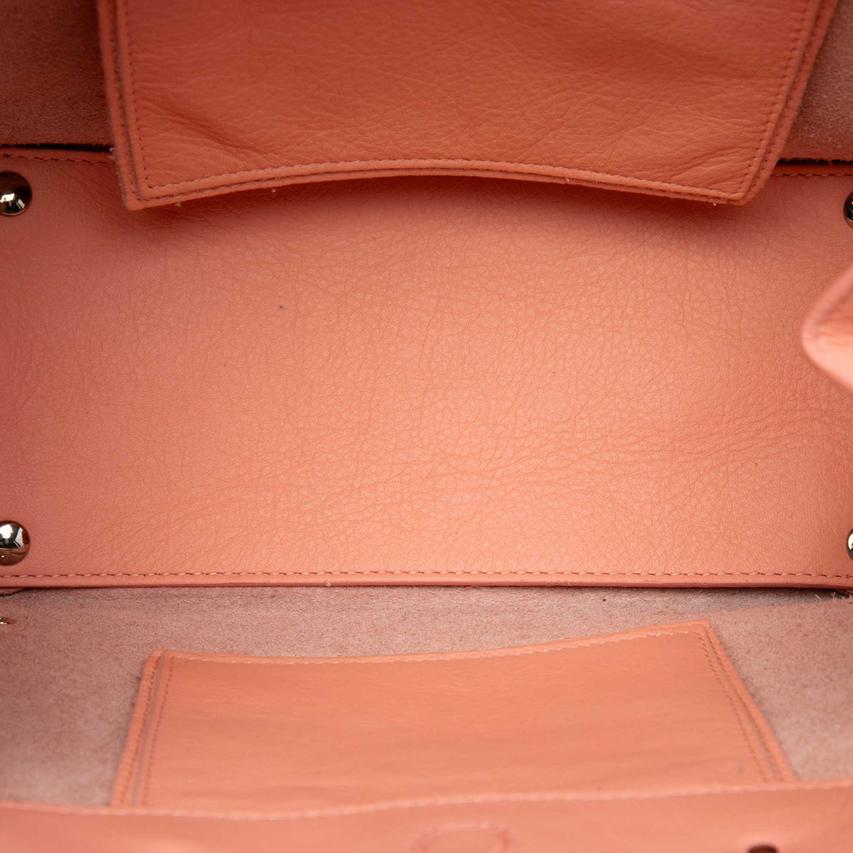 Balenciaga Calfskin Papier A6 Zip Around Satchel