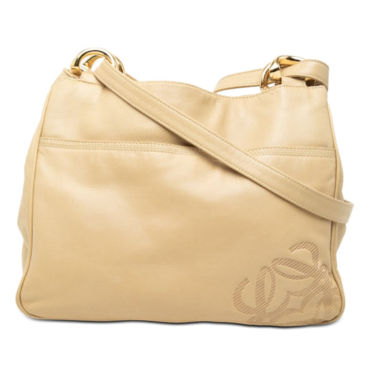 Leather Anagram Shoulder Bag