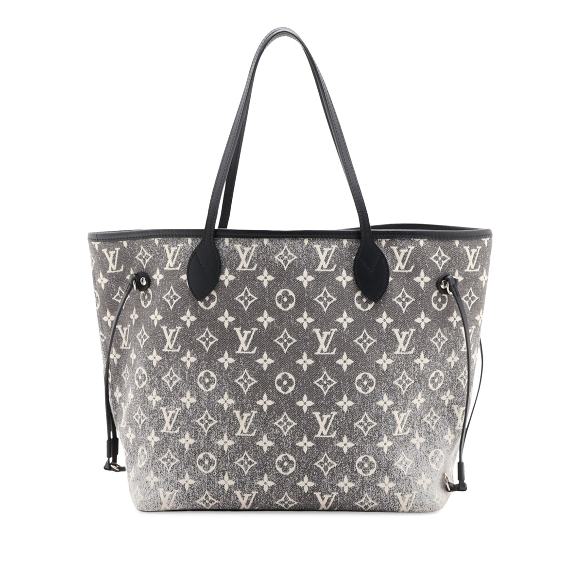 Louis Vuitton Monogram Jacquard Denim Neverfull MM — Gray