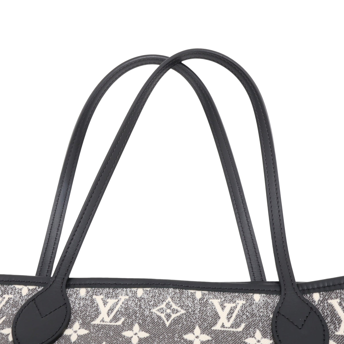 Louis Vuitton Monogram Jacquard Denim Neverfull MM — Gray