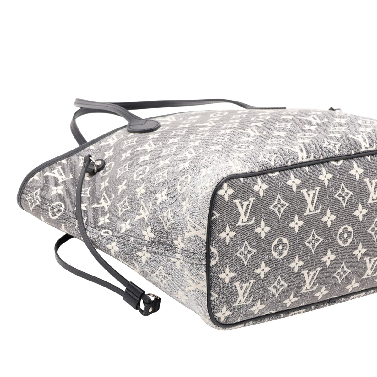Louis Vuitton Monogram Jacquard Denim Neverfull MM — Gray