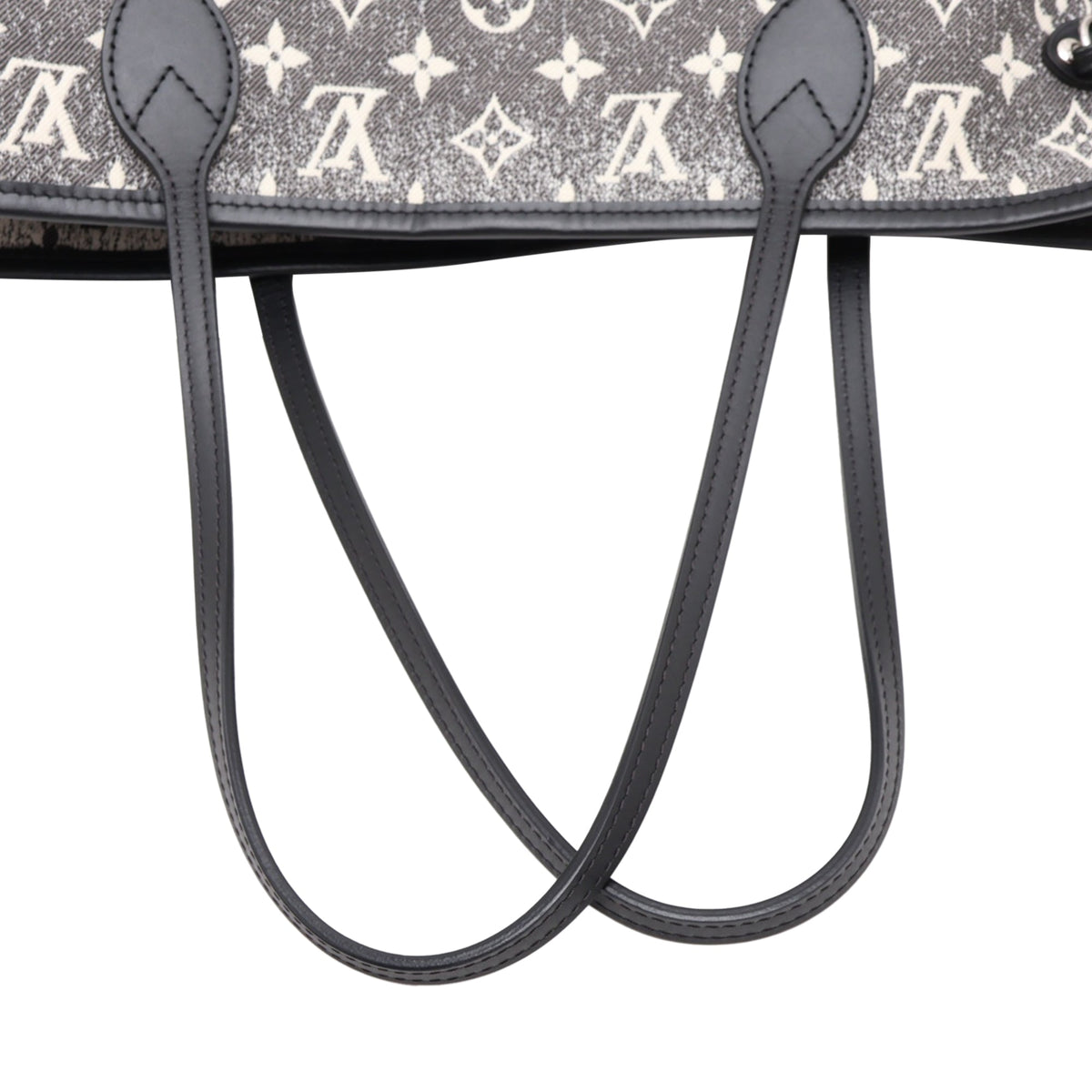 Louis Vuitton Monogram Jacquard Denim Neverfull MM — Gray