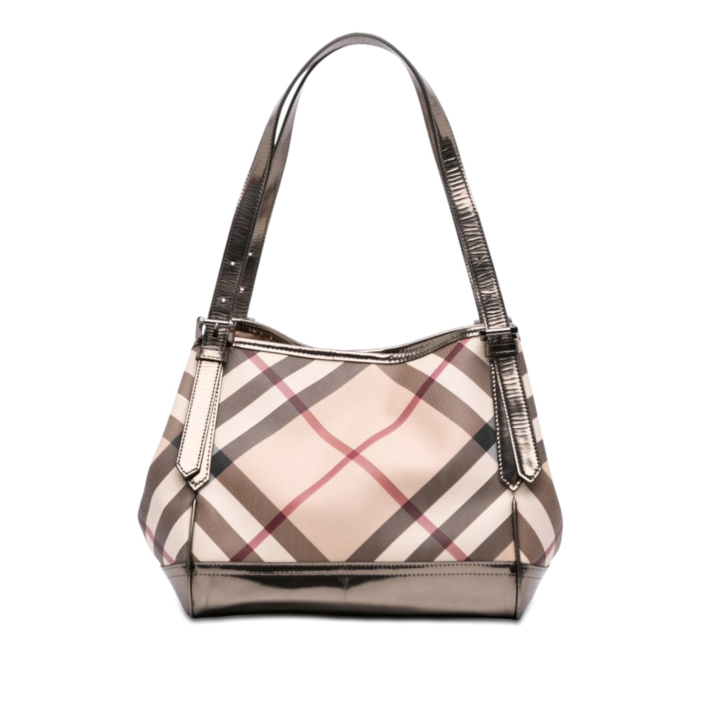Burberry Small Supernova Check Coated Canvas Canterbury Tote