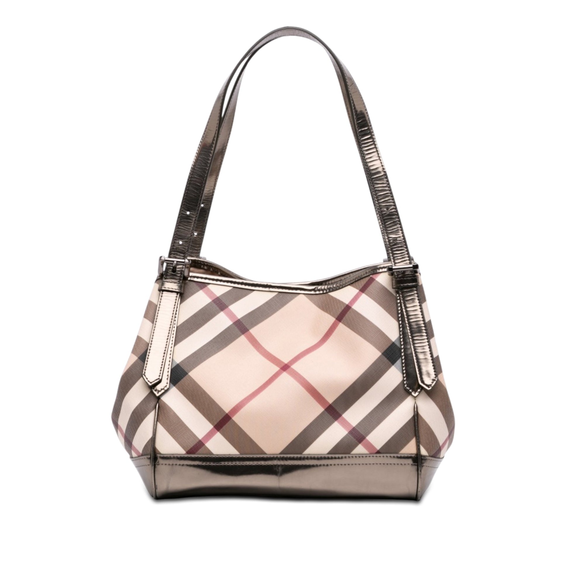 Burberry Small Supernova Check Coated Canvas Canterbury Tote