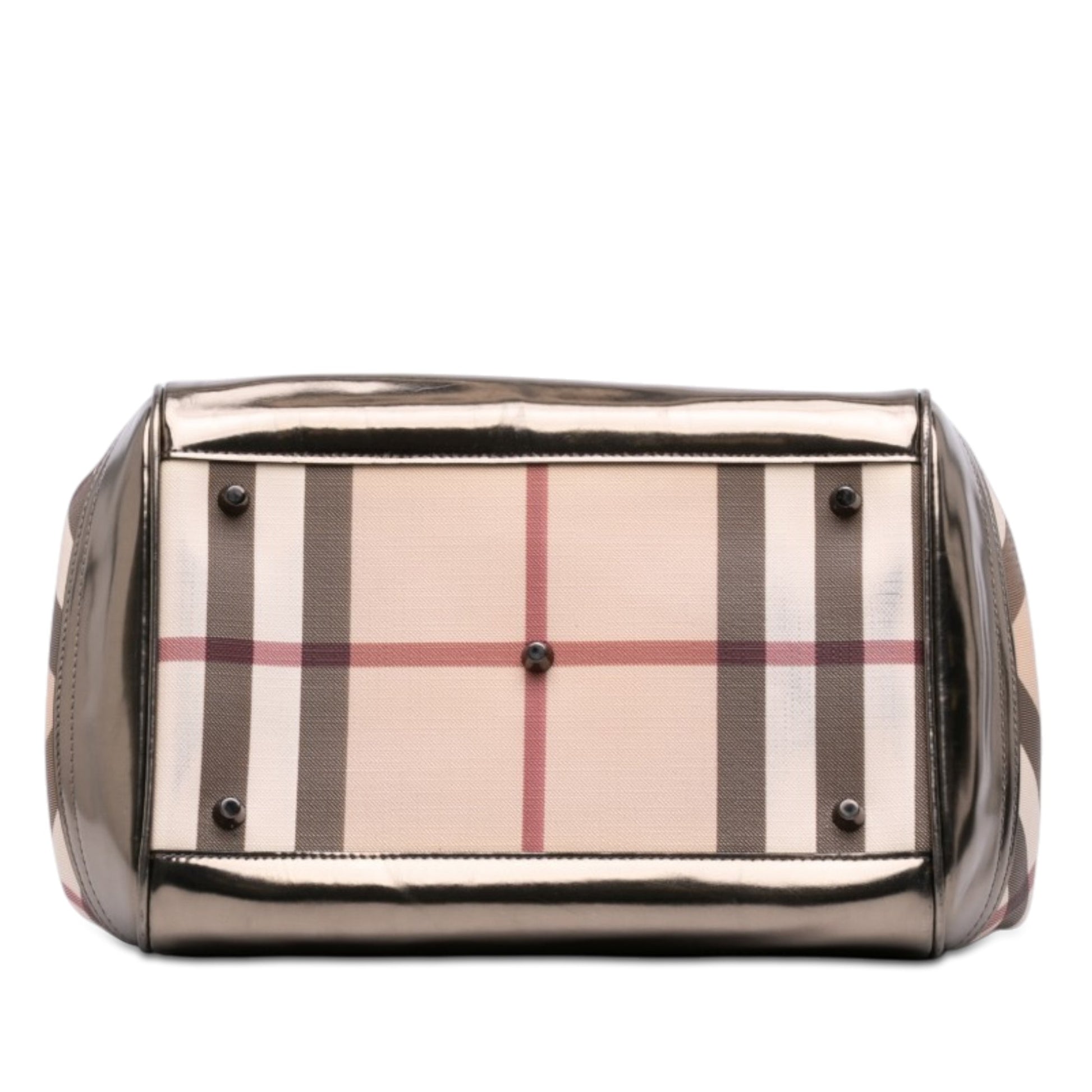 Burberry Small Supernova Check Coated Canvas Canterbury Tote