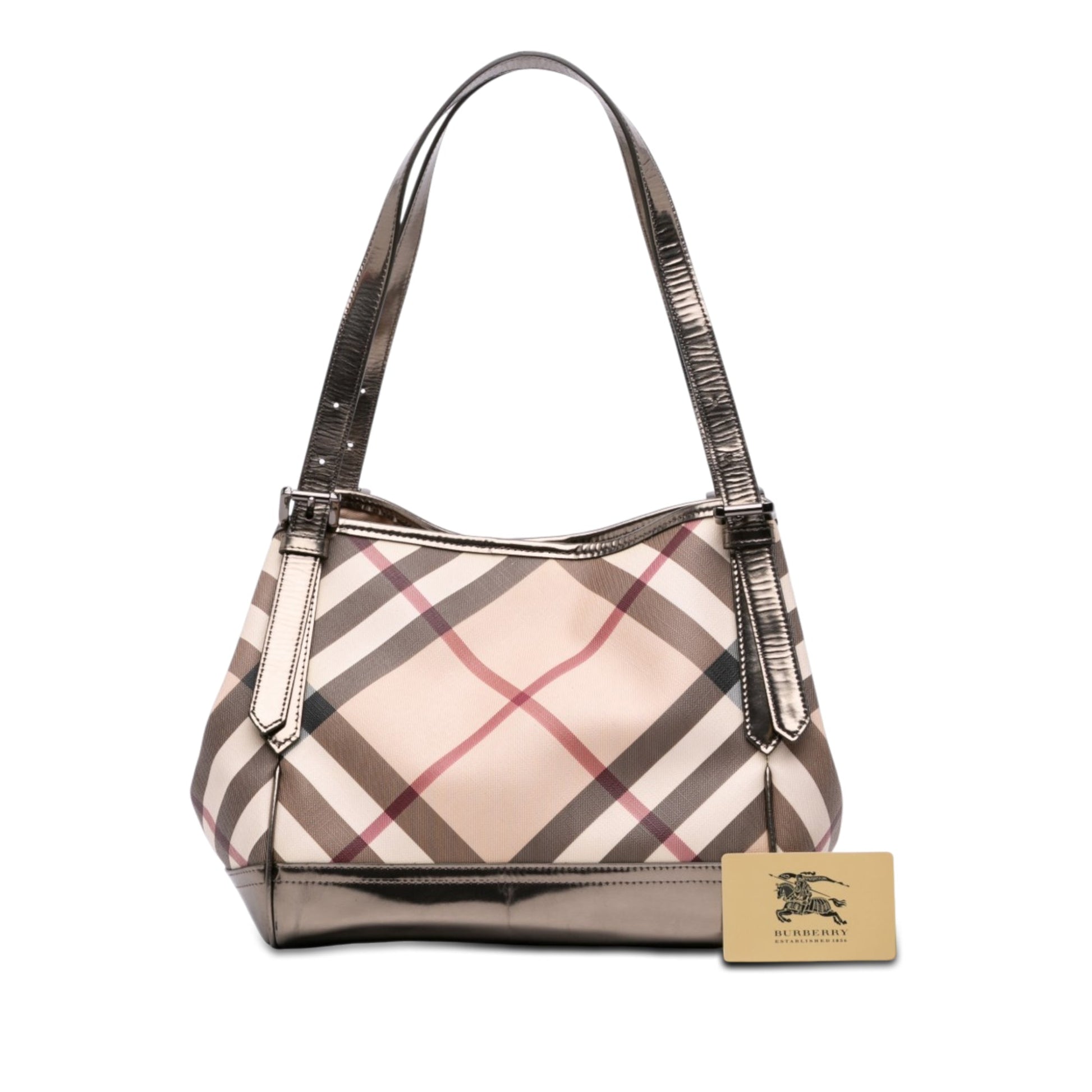 Burberry Small Supernova Check Coated Canvas Canterbury Tote