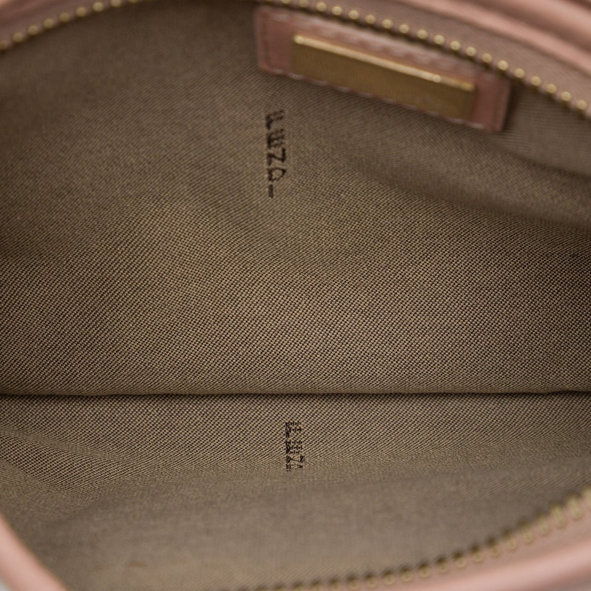 Fendi Canvas Zucca Borsa Tape Crossbody — Beige