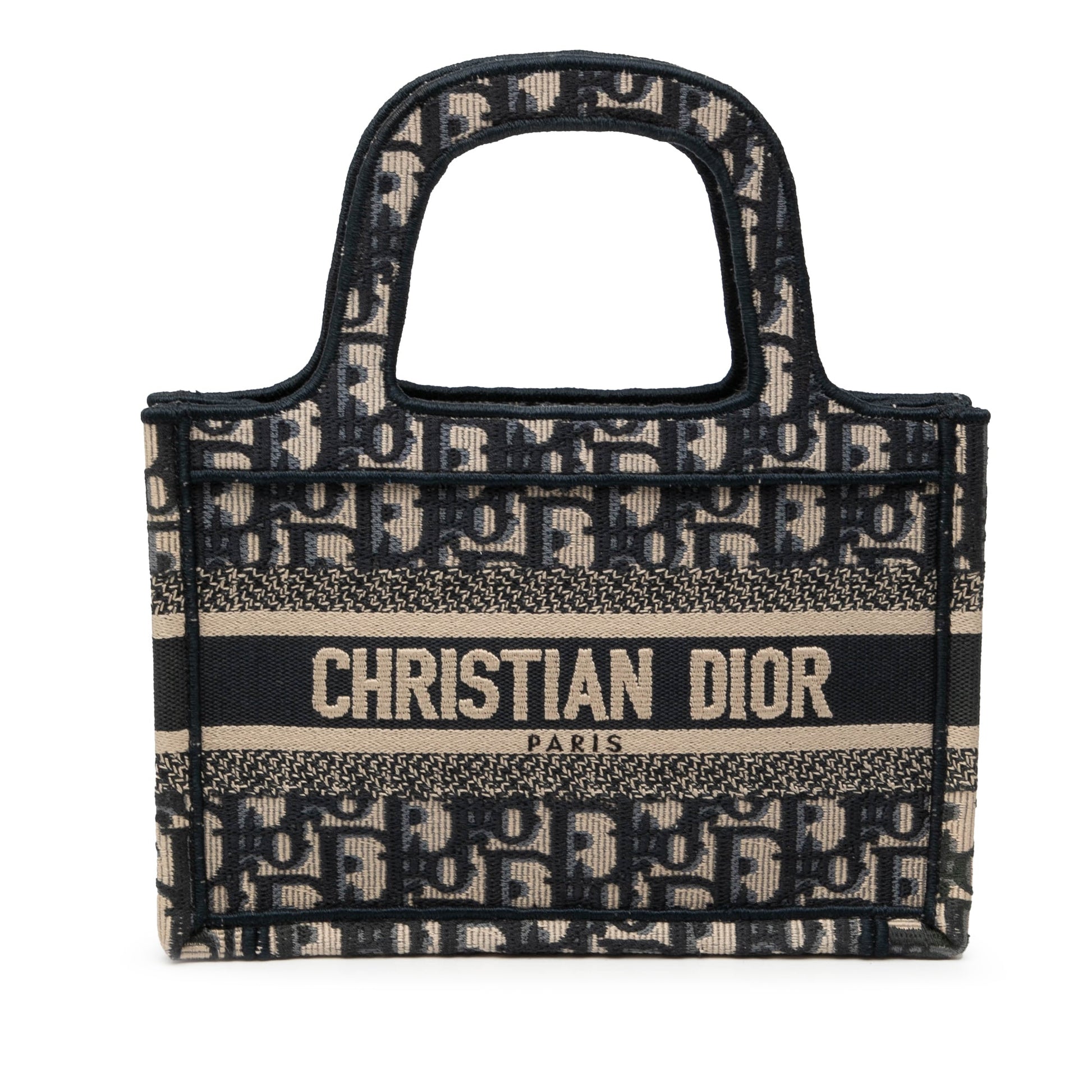 Dior Mini Oblique Canvas Book Tote