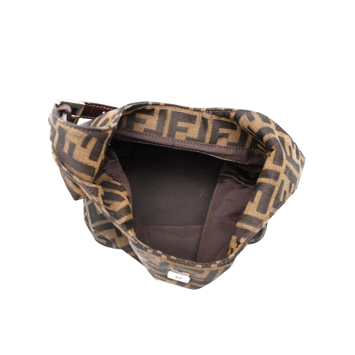 Fendi Zucca Canvas Shoulder Bag