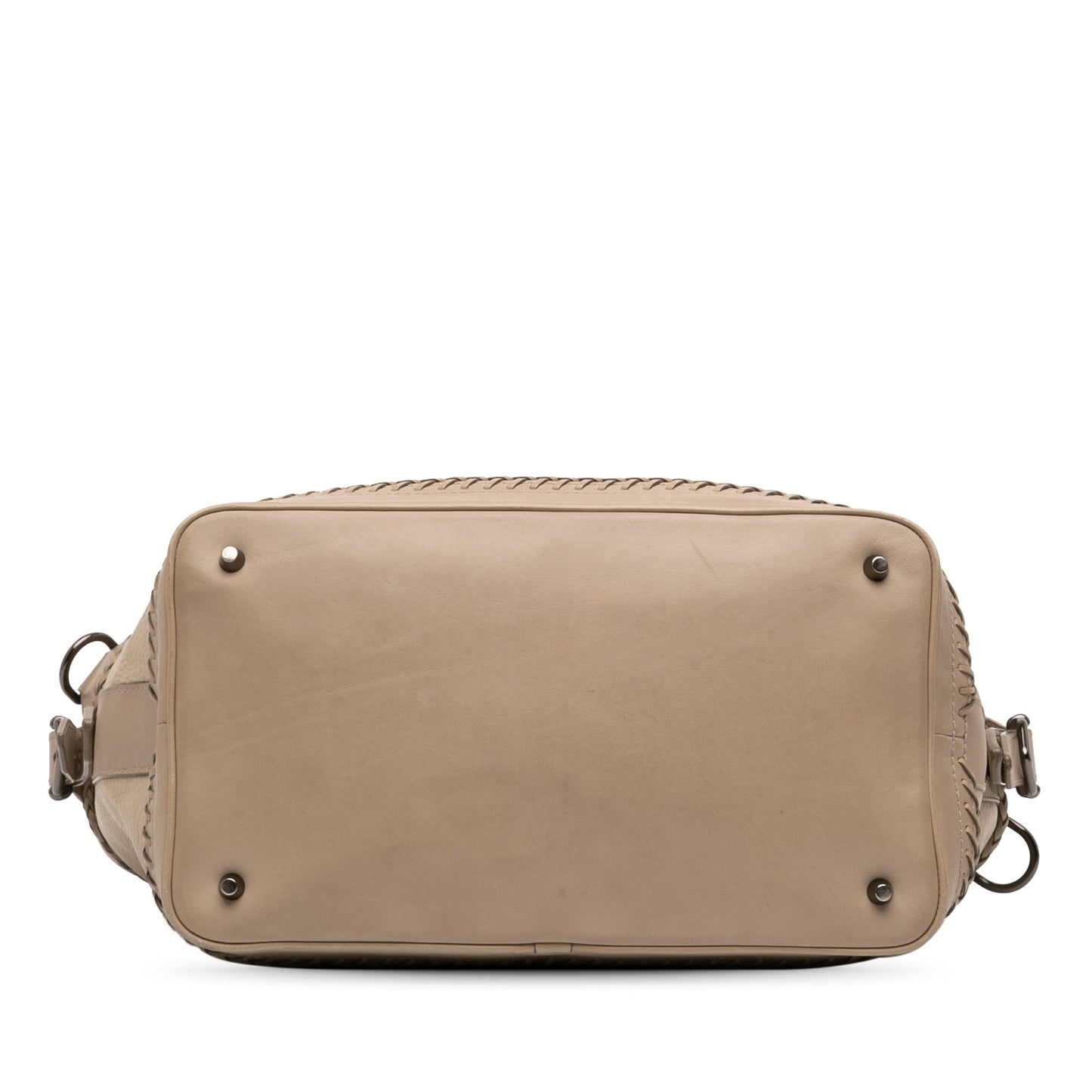 Burberry Leather Whipstitch Tassel Ellers Satchel