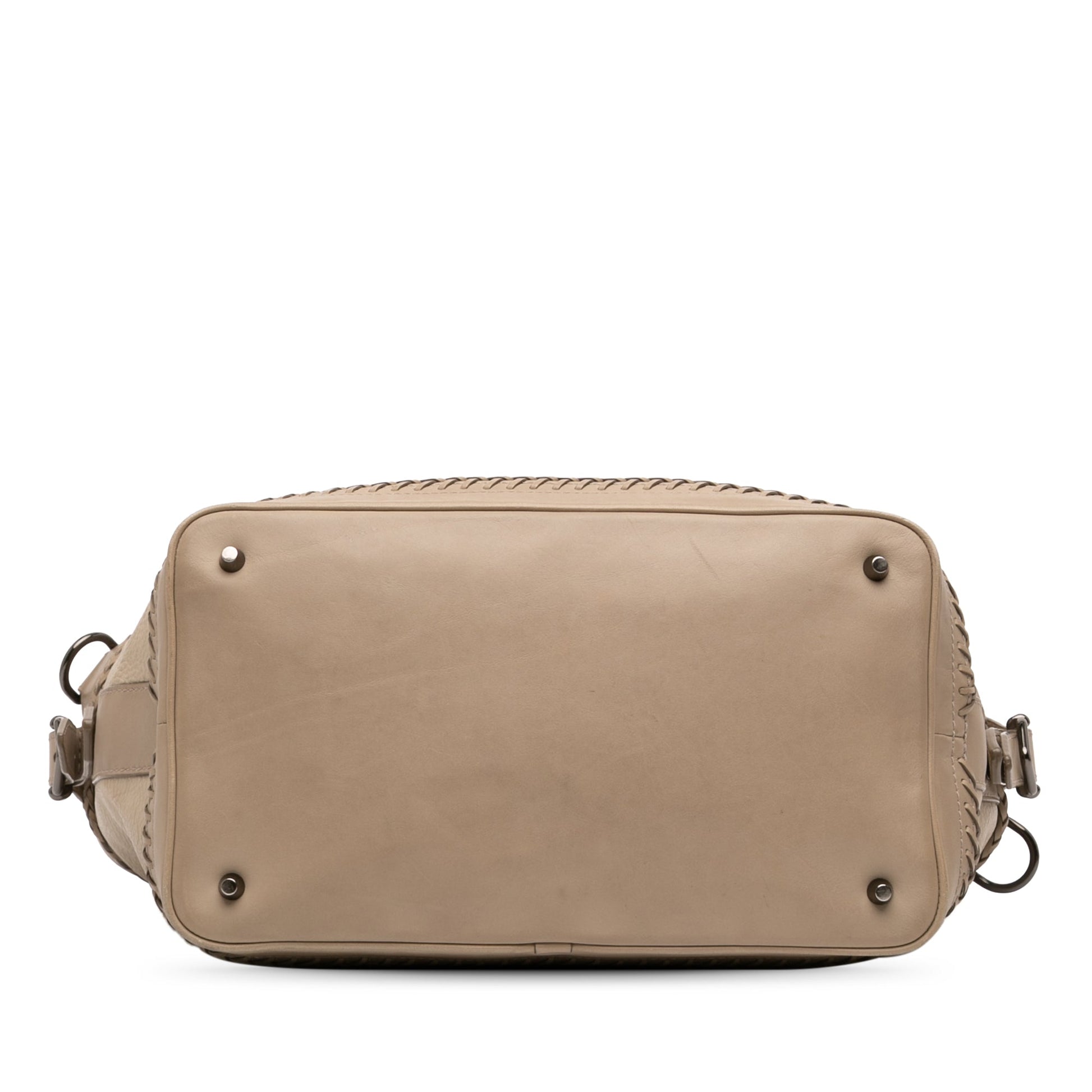 Burberry Leather Whipstitch Tassel Ellers Satchel