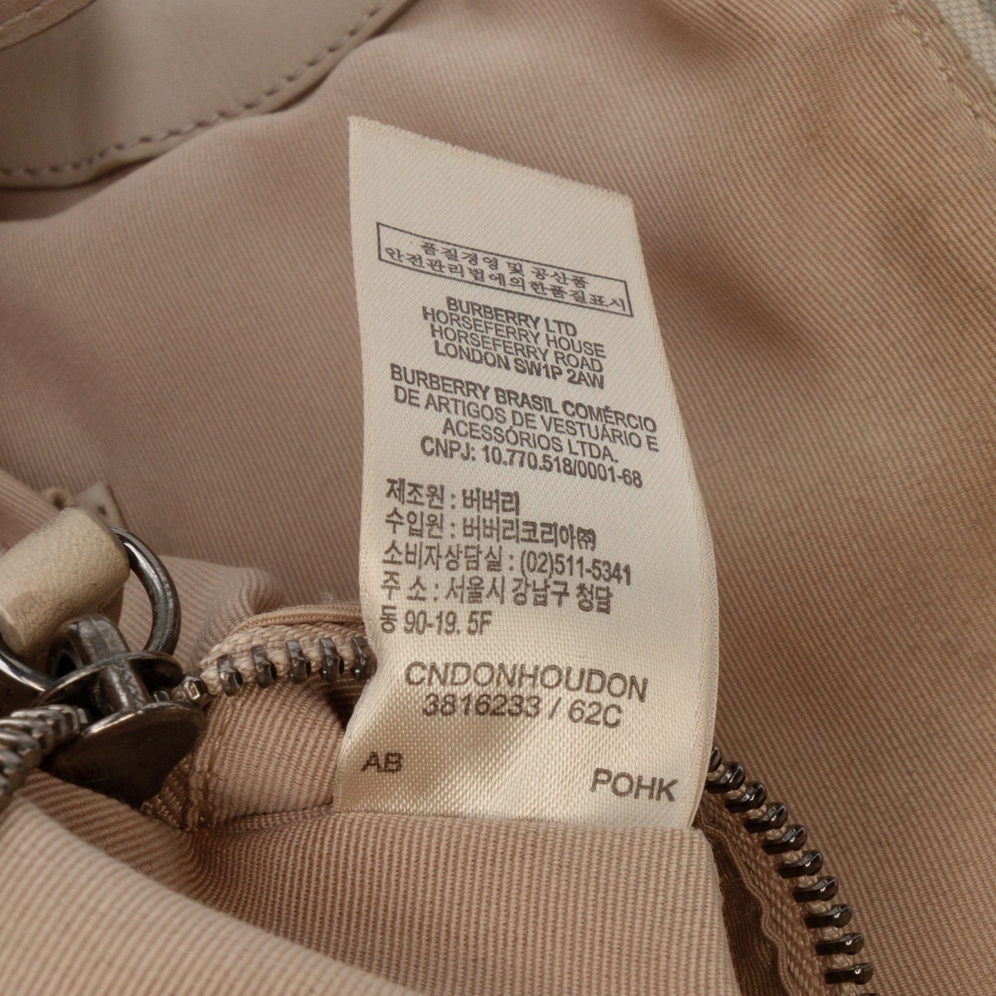 Burberry Leather Whipstitch Tassel Ellers Satchel