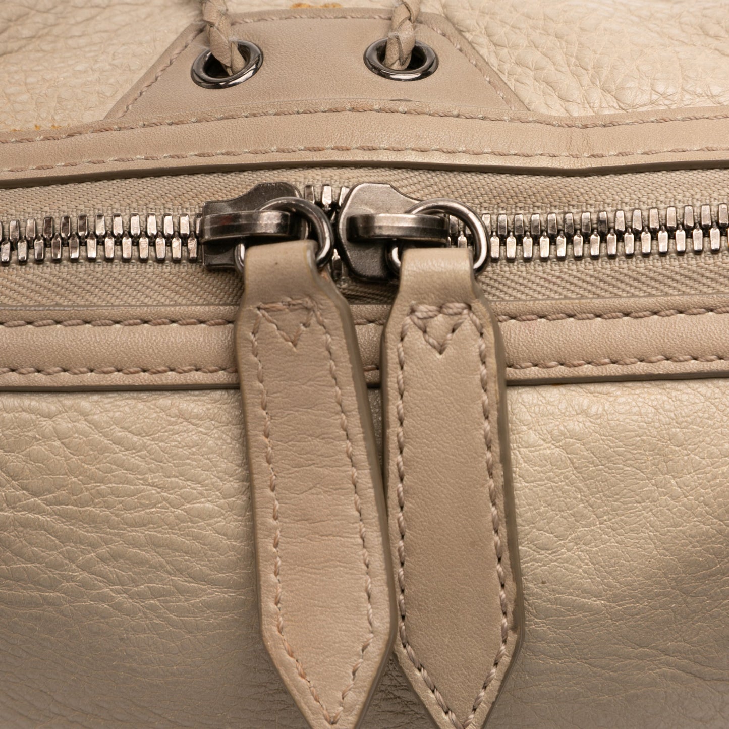Burberry Leather Whipstitch Tassel Ellers Satchel