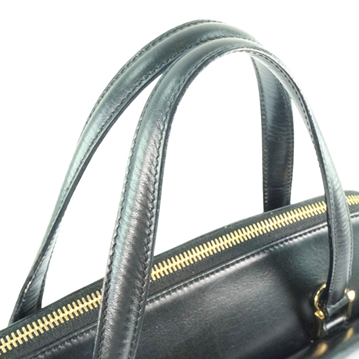 Ferragamo Leather Handbag — Black