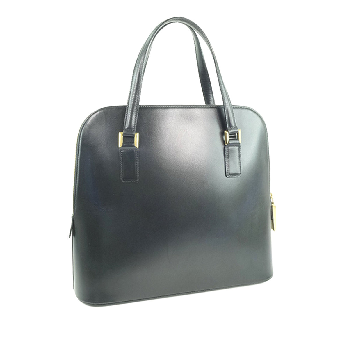 Ferragamo Leather Handbag — Black