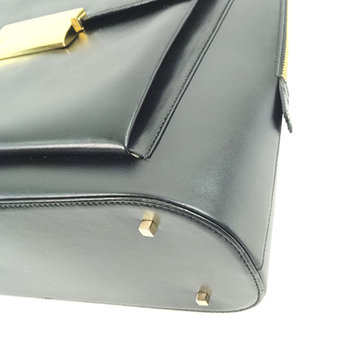 Ferragamo Leather Handbag — Black