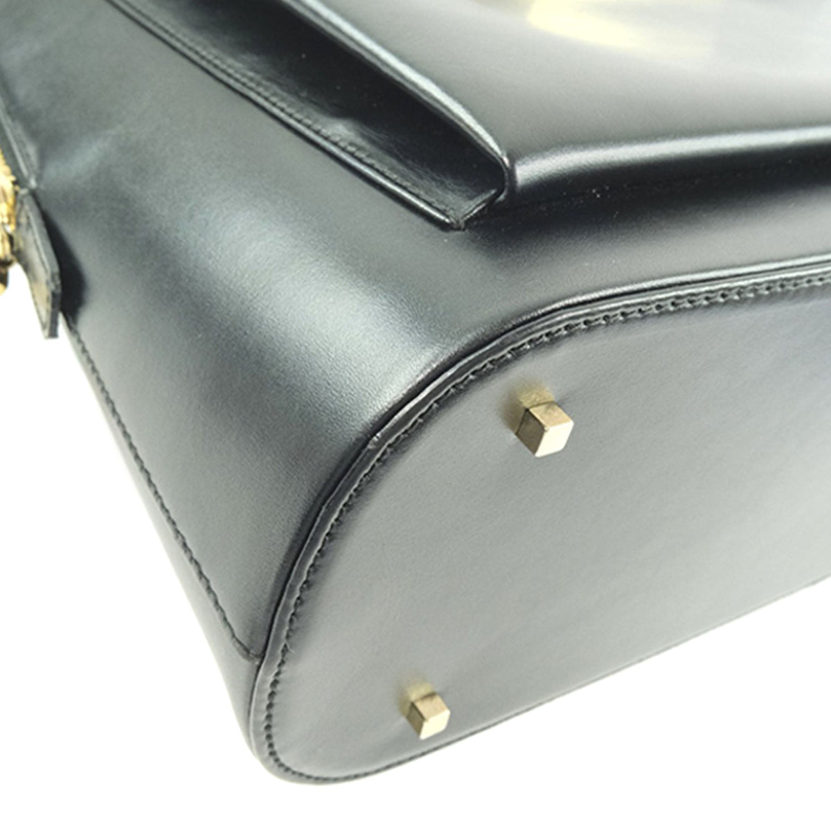 Ferragamo Leather Handbag — Black
