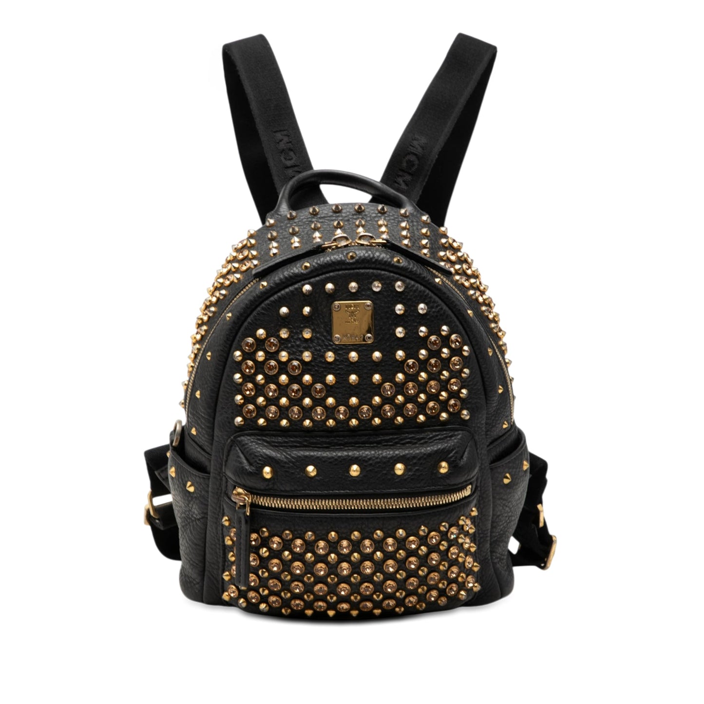 MCM Mini Studded Leather Stark Backpack