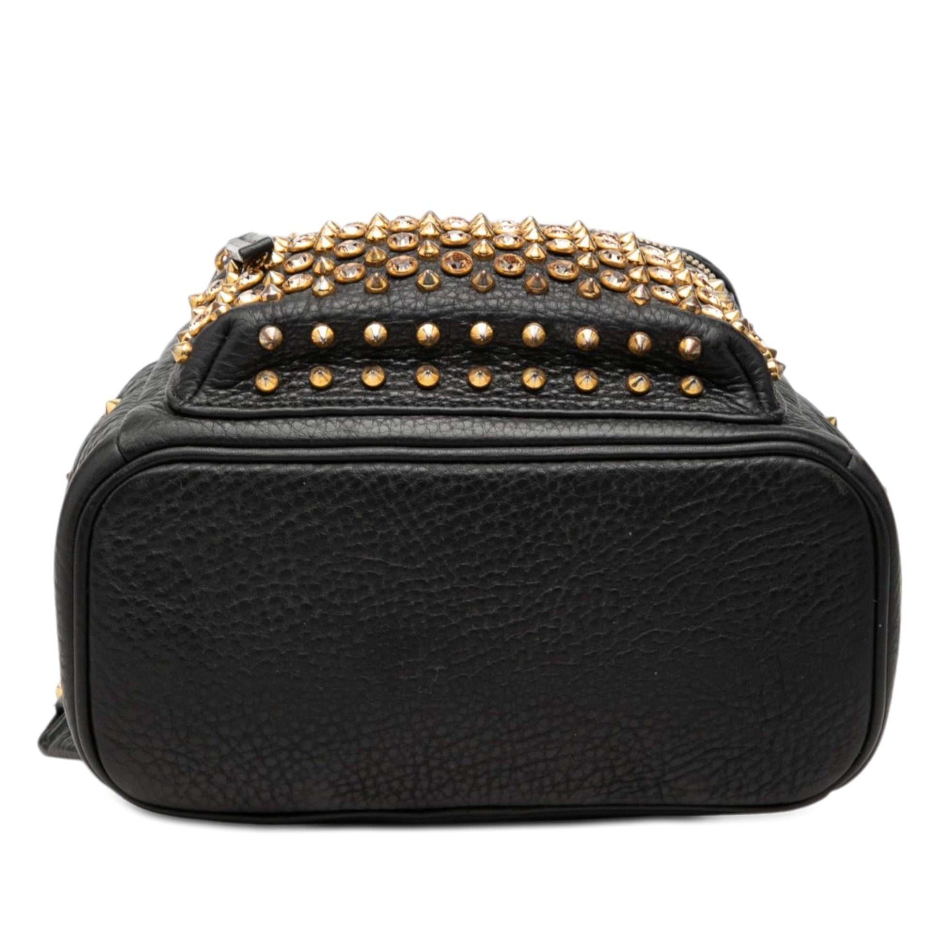 MCM Mini Studded Leather Stark Backpack