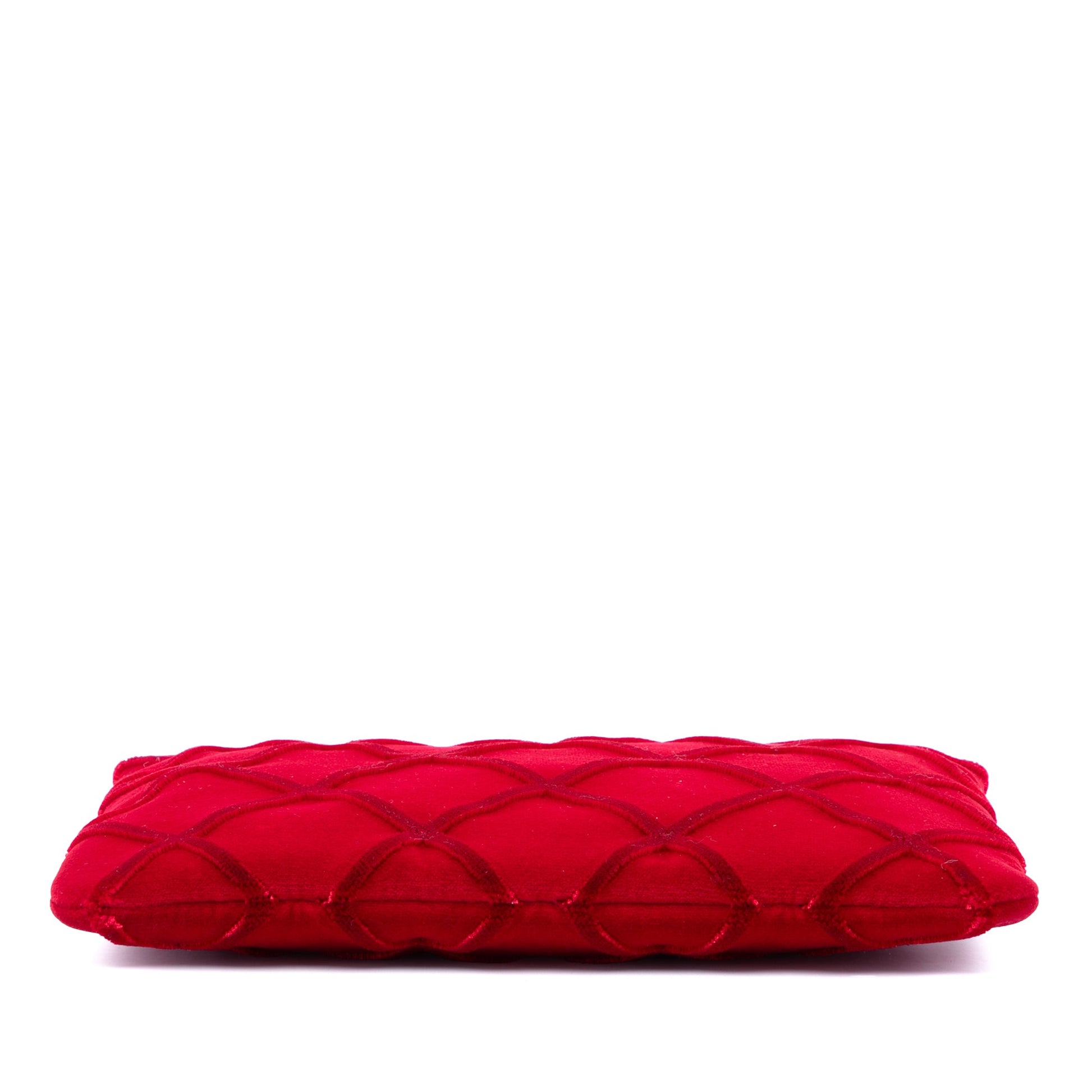 Chanel Medium CC Quilted Velvet O Case Clutch