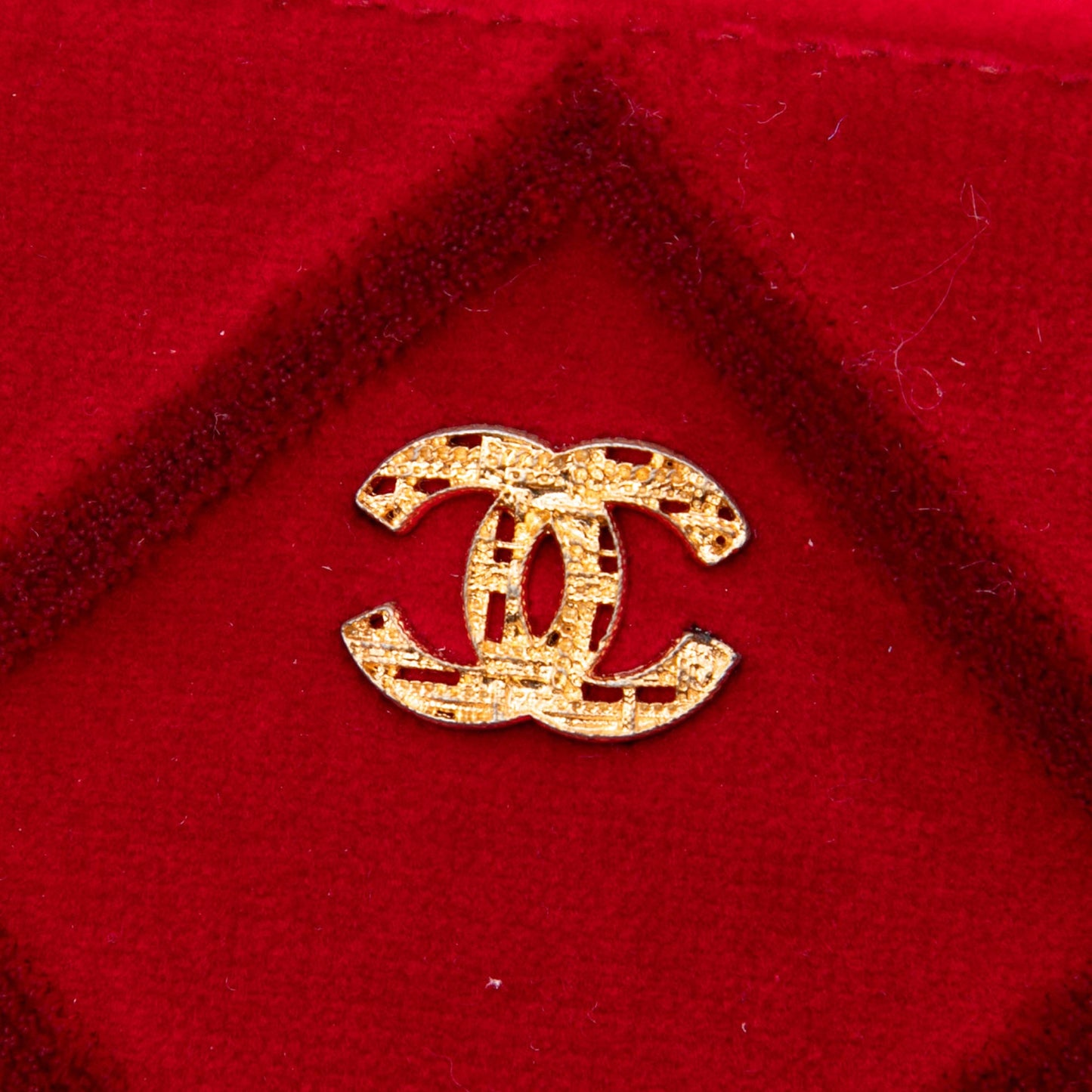 Chanel Medium CC Quilted Velvet O Case Clutch