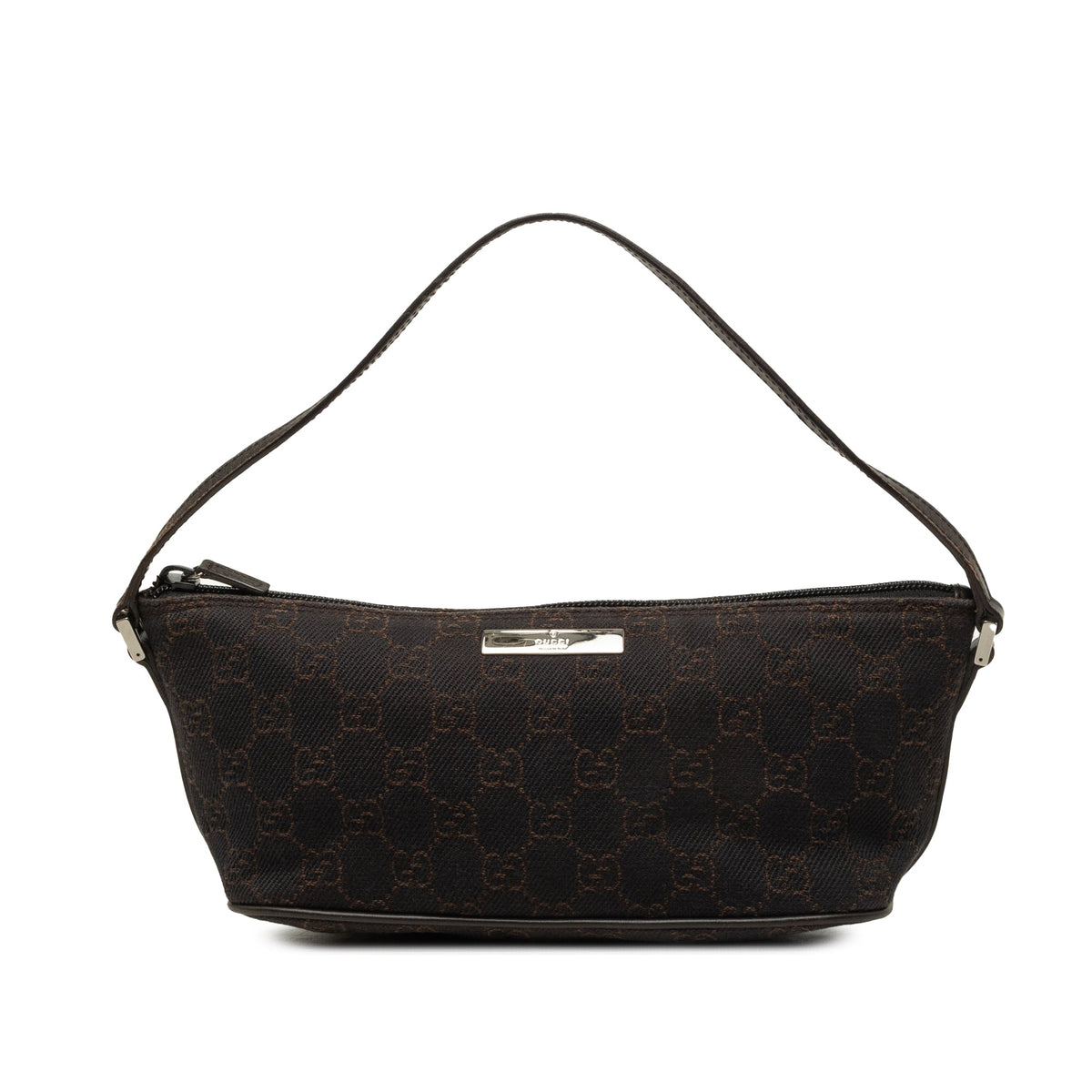 Gucci GG Denim Boat — Brown