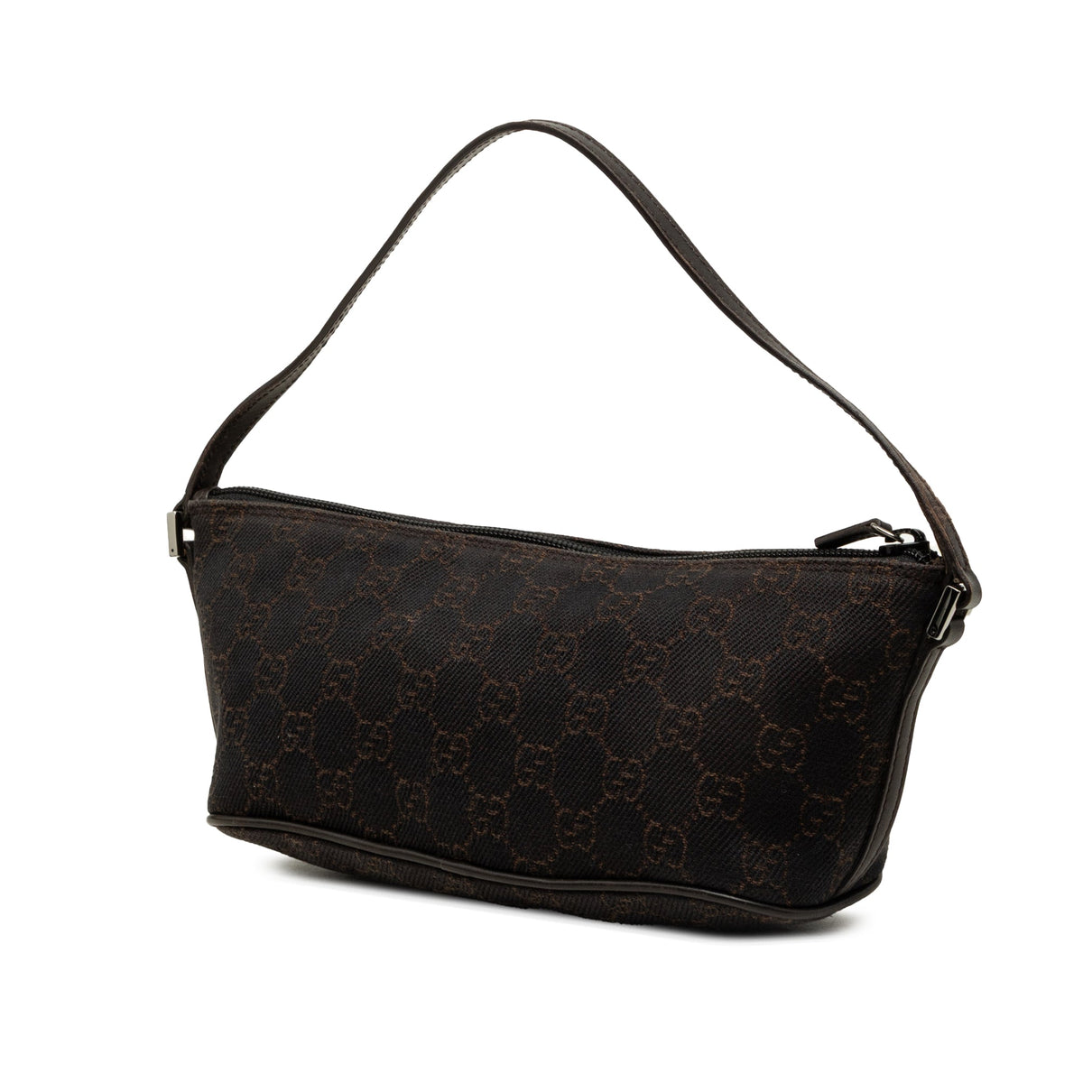 Gucci GG Denim Boat — Brown