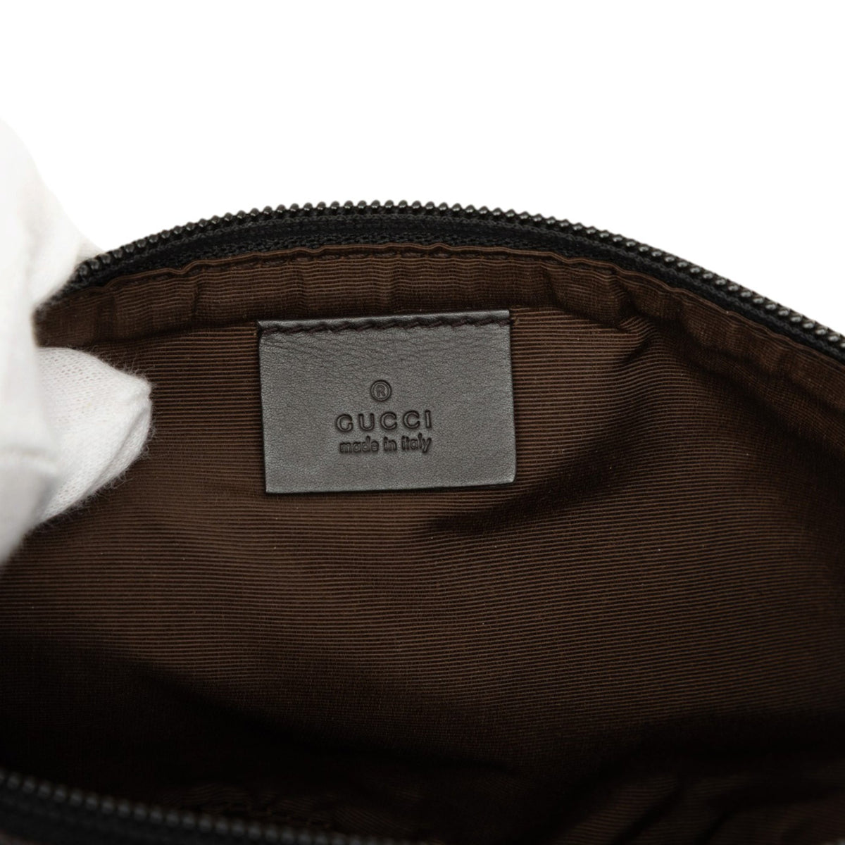 Gucci GG Denim Boat — Brown