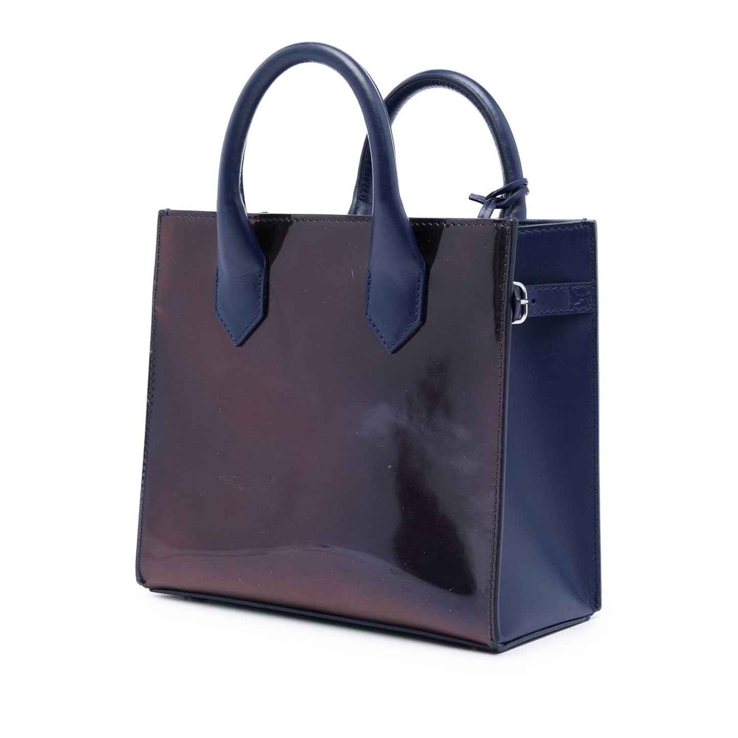 Balenciaga Mini Patent Padlock All Afternoon Satchel