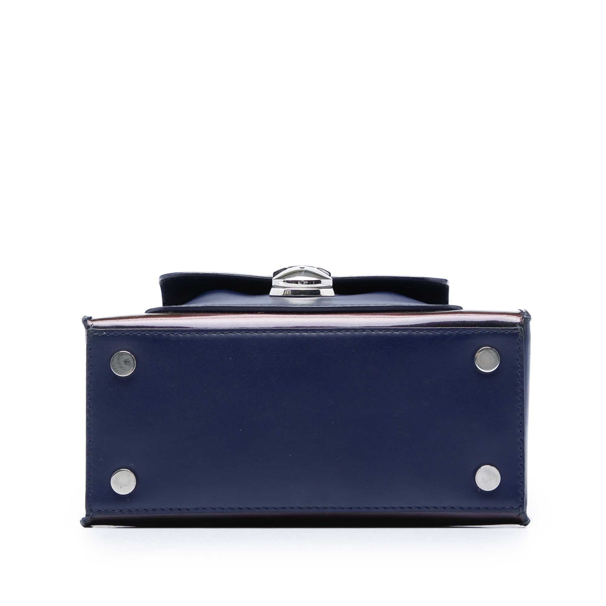 Balenciaga Mini Patent Padlock All Afternoon Satchel