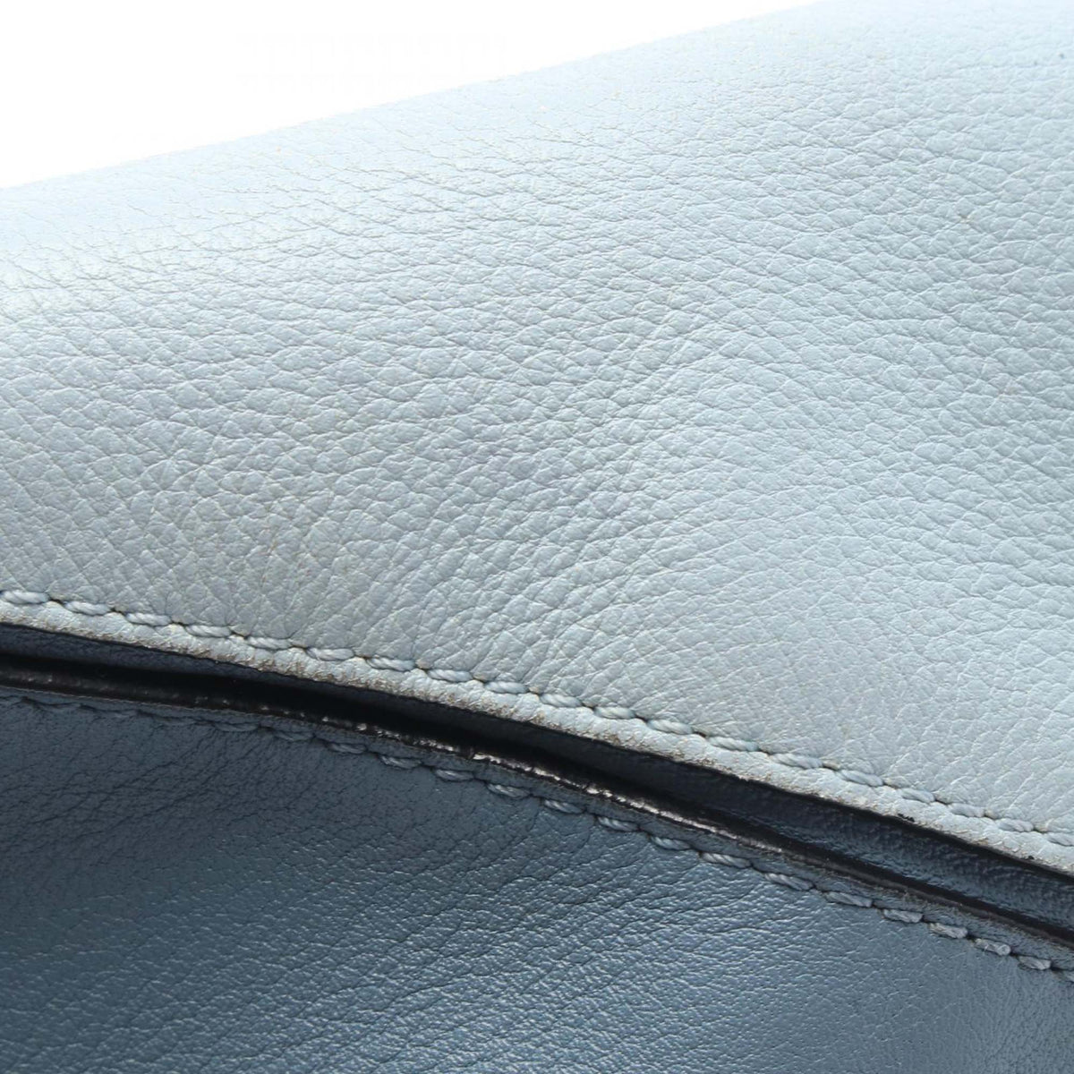 LOEWE Medium Tricolor Calfskin Puzzle Satchel — Blue