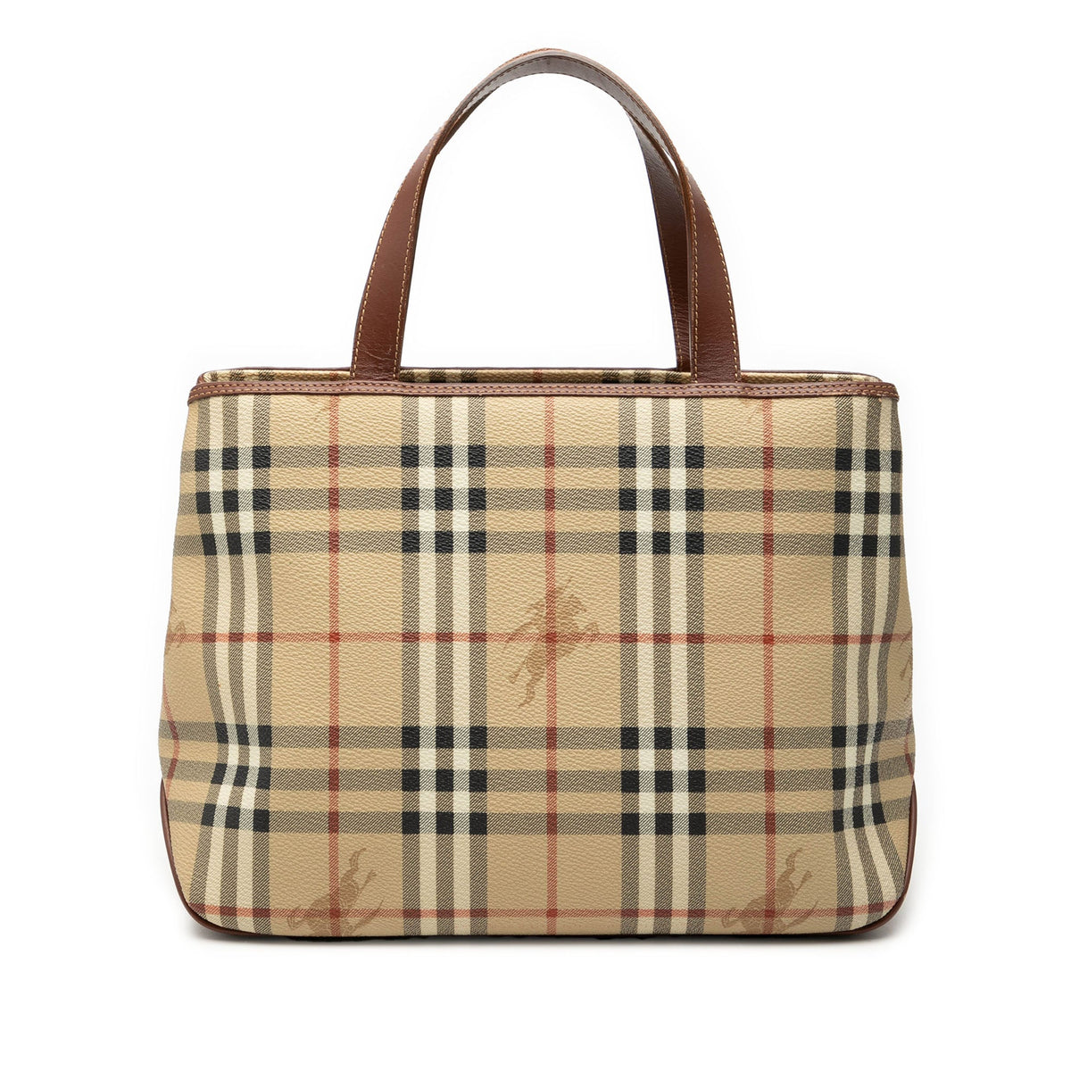 Burberry Haymarket Check Coated Canvas Tote