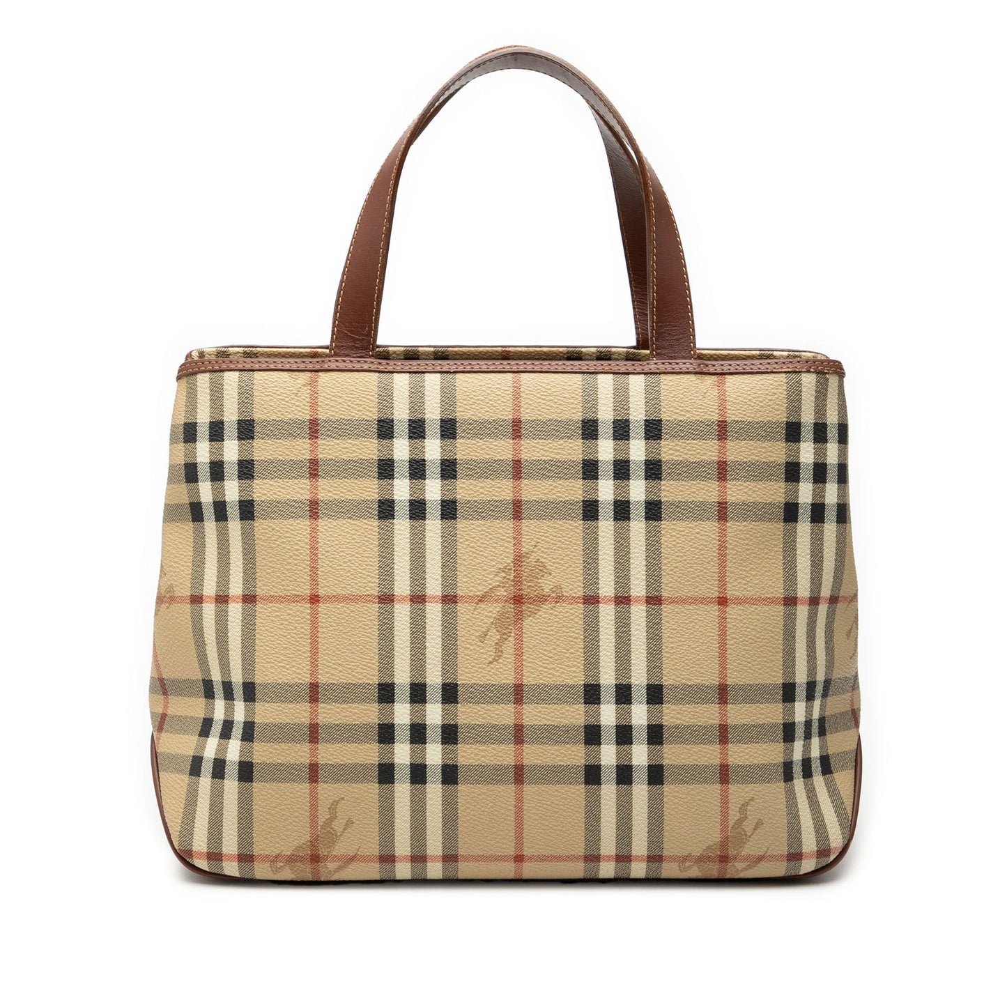 Burberry Haymarket Check Coated Canvas Tote